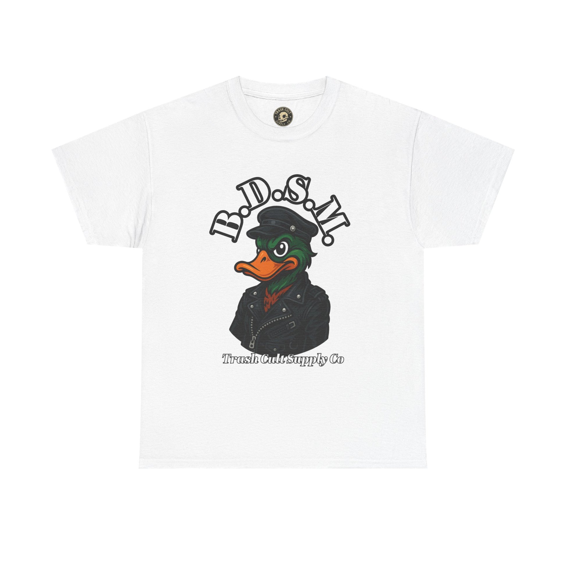 BDSM Mallard Duck Biker Shirt – Funny Biker Duck Tee on Gildan 5000