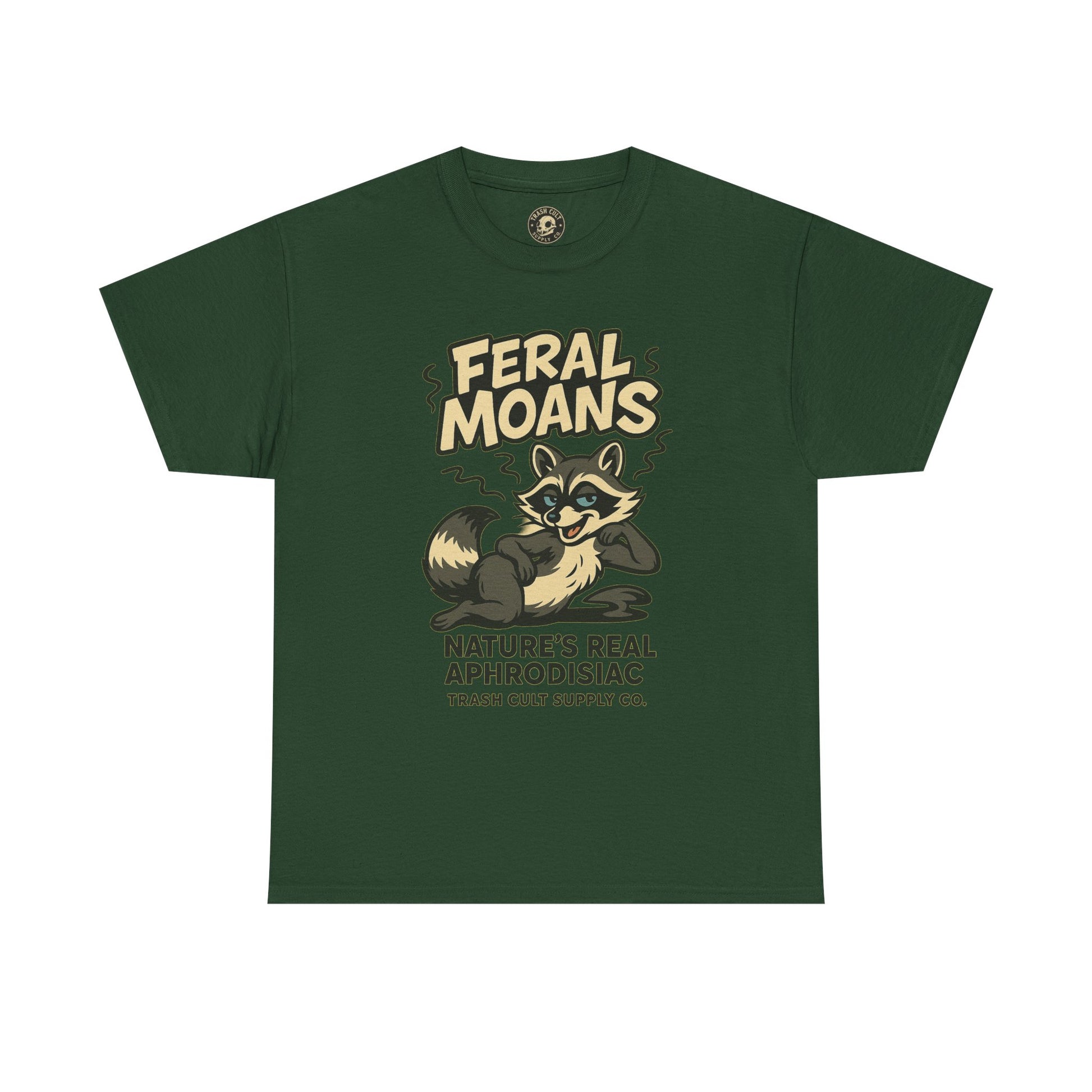 Feral Moans Unisex Heavy Cotton Tee, Funny Graphic Tee, Animal Lover Shirt, Casual Wear, Gift for Nature Enthusiasts