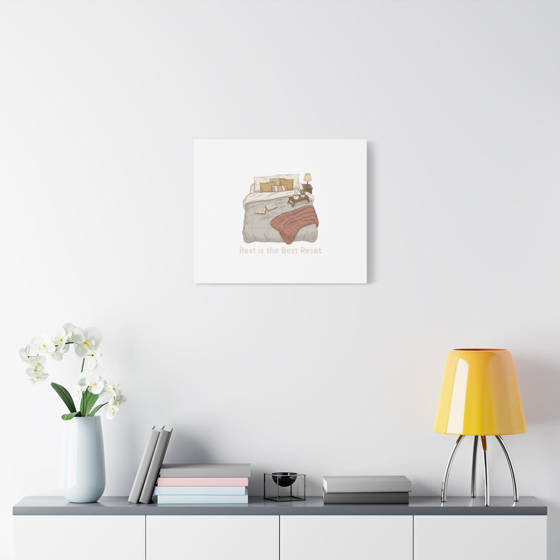 Rest is the Best Reset Canvas | sleepy humor, restful vibes
