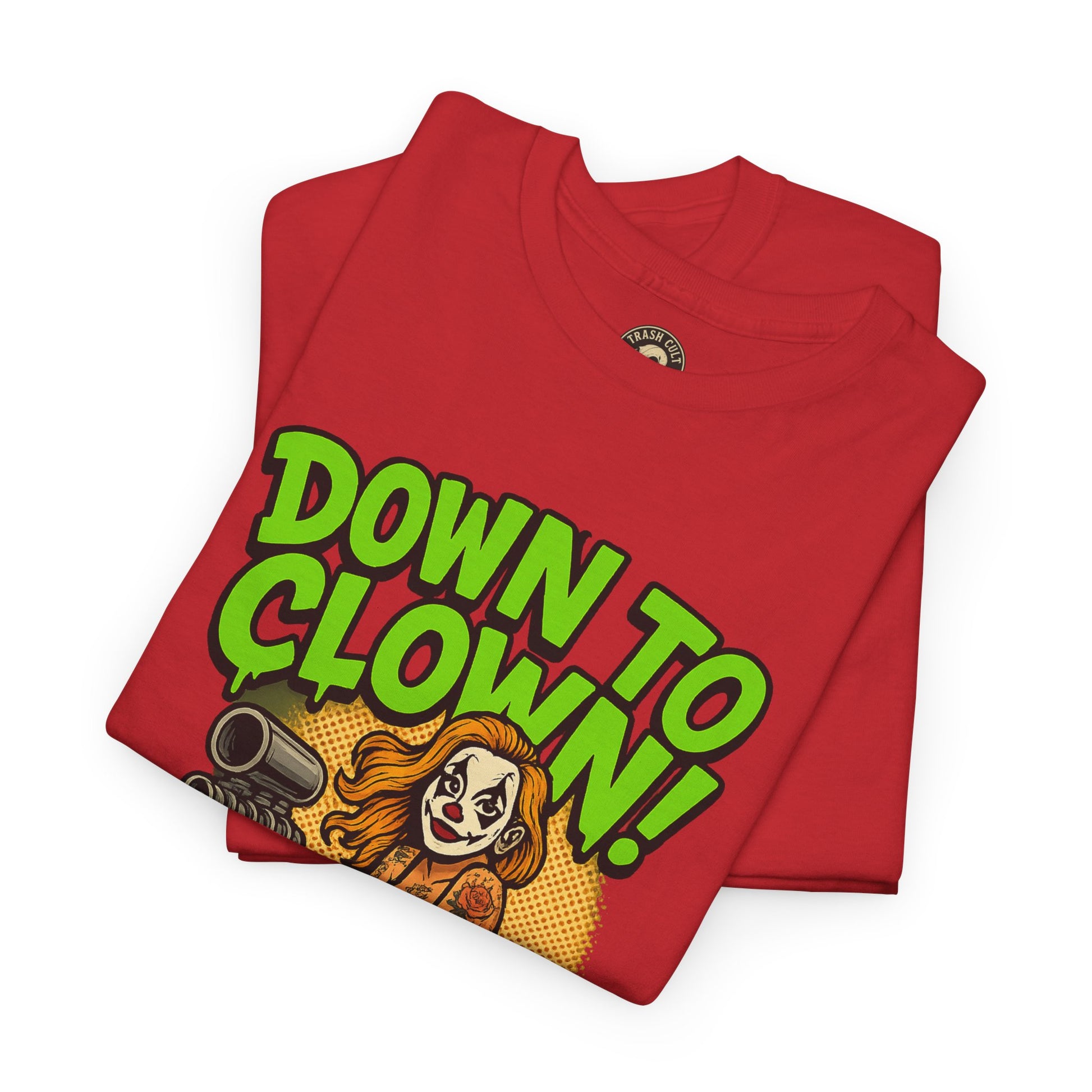 Unisex Graphic Tee | Down to Clown T-Shirt, Fun Statement Shirt, Casual Wear, Gift for Friends, Festivals, Halloween