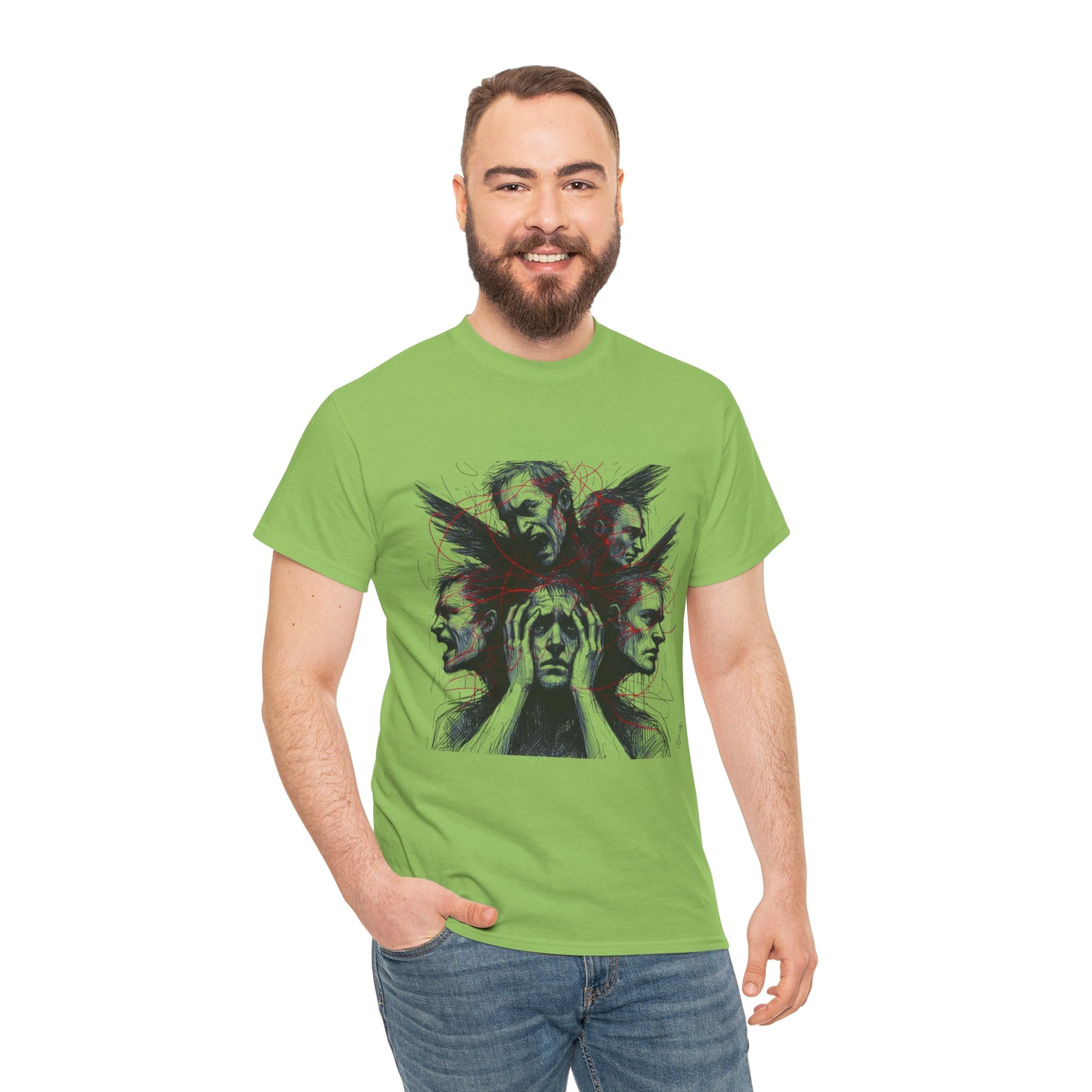 Xian Allen x Trash Cult Shirt – “Loud Inside My Head” | Dark Illustrative Art Tee