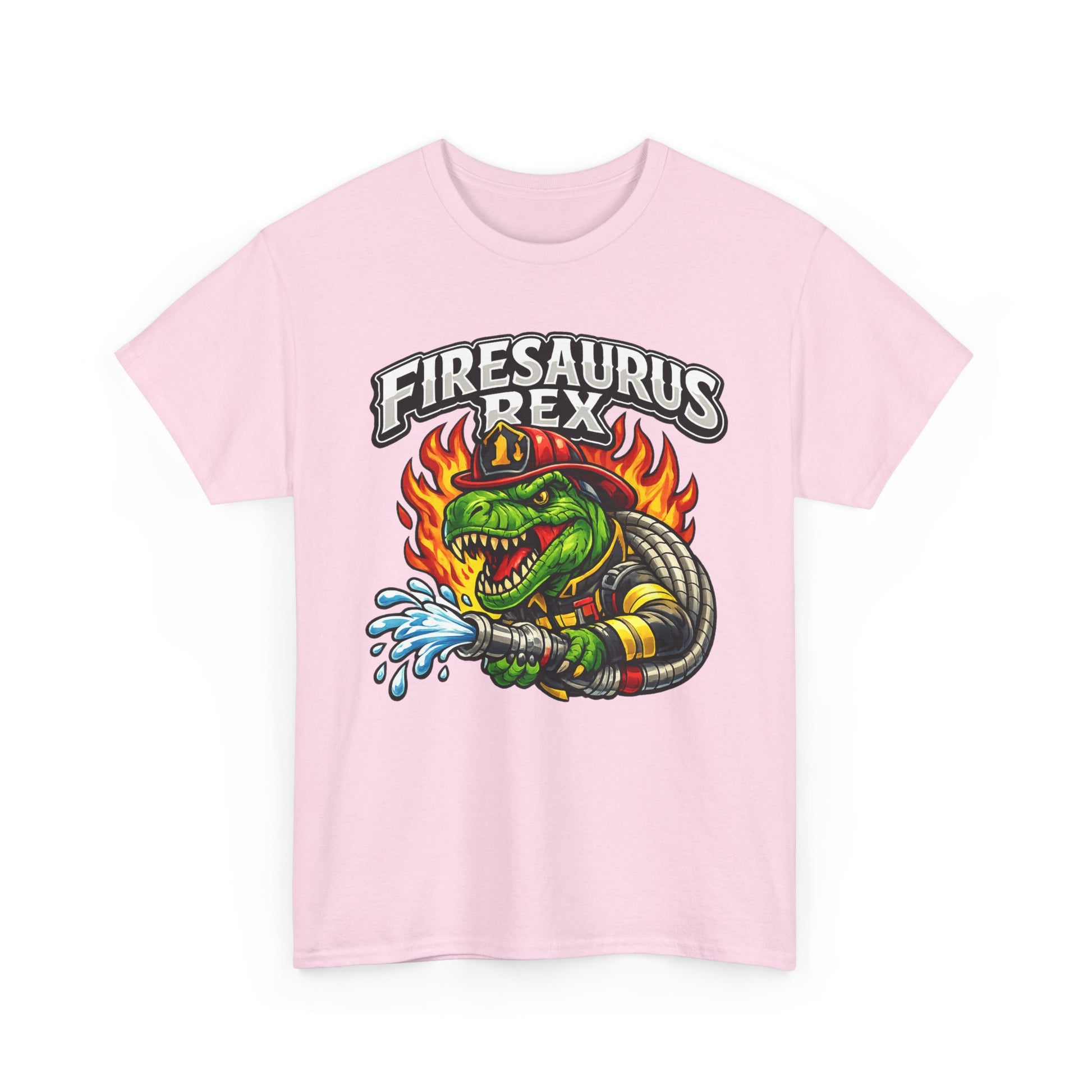 Firesaurus Rex T-Shirt — Funny Firefighter Dinosaur Tee