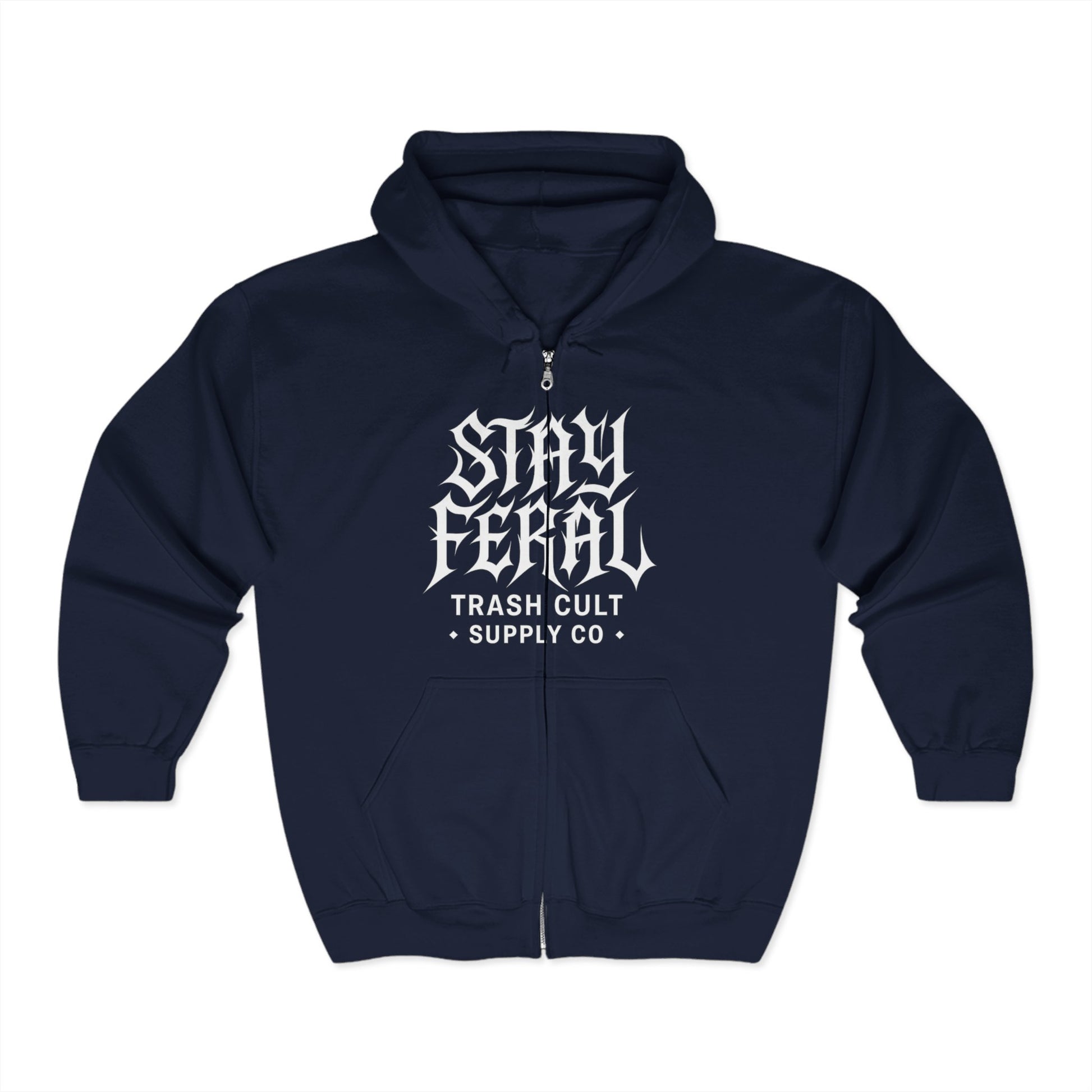Stay Feral Unisex Heavy Blend Zip Hoodie | Cool Streetwear for Casual Vibes, Perfect Gift for Nature Lovers, Eco-Conscious Style, [...]