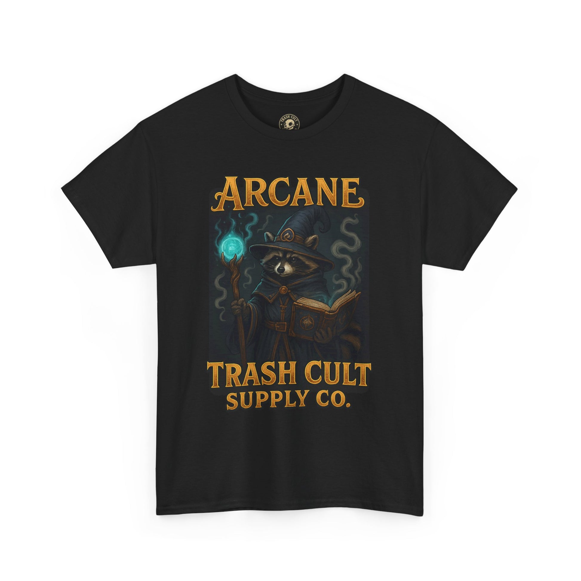 Arcane Trash Cult Unisex Heavy Cotton Tee, Cult Merchandise, Witchy Style, Halloween Tee, Casual Everyday Wear