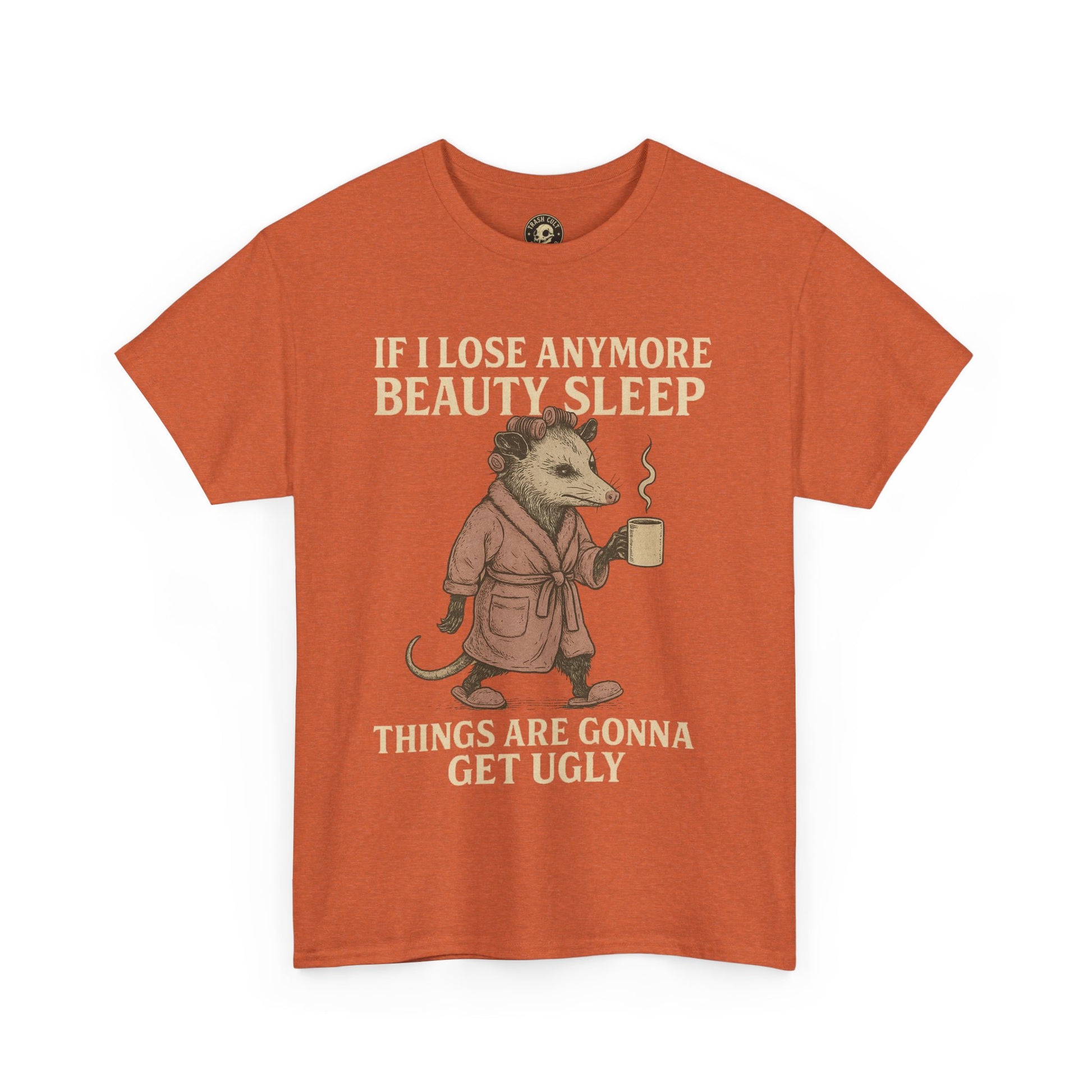 Funny Unisex Heavy Cotton Tee - "If I Lose Anymore Beauty Sleep, Things Are Gonna Get Ugly" - Gift, Sleepwear, Humor, Casual Wear, [...]
