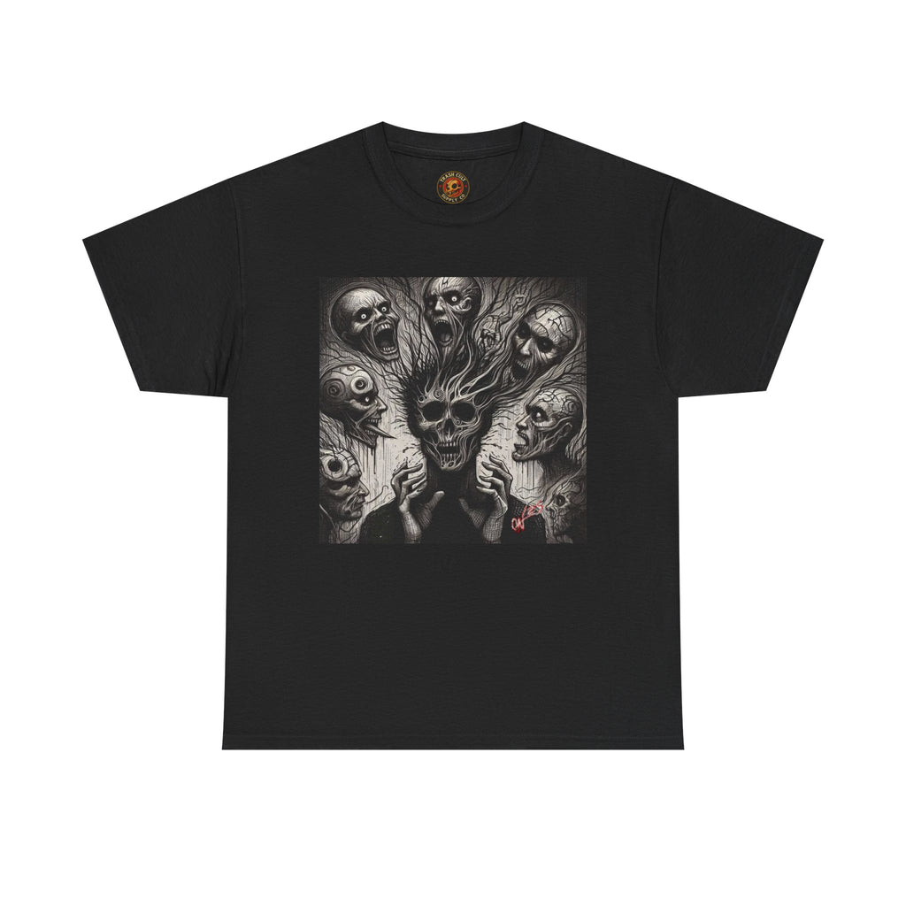 Xian Allen x Trash Cult Shirt – “Voices in the Void” | Horror Skull Scream T-Shirt