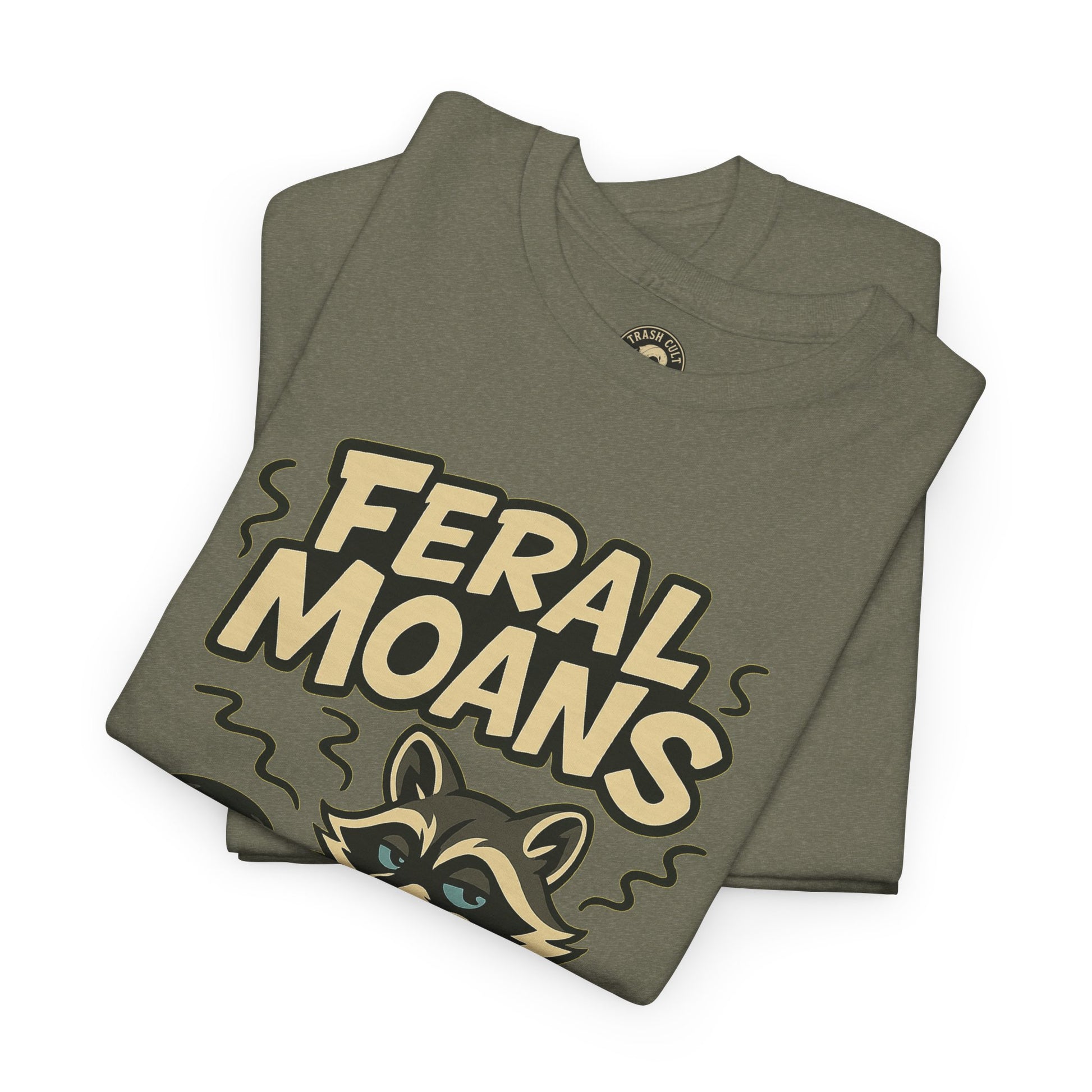 Feral Moans Unisex Heavy Cotton Tee, Funny Graphic Tee, Animal Lover Shirt, Casual Wear, Gift for Nature Enthusiasts
