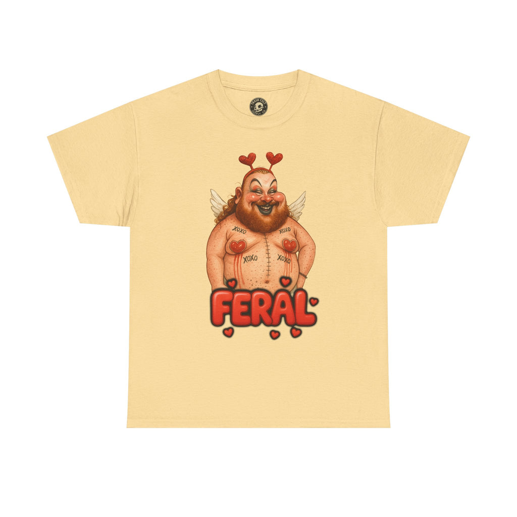 Feral Cupid Macabre Valentine Shirt | Fun Graphic Shirt, Quirky Gift, Casual Wear, Valentine's Apparel, Trendy Statement Top