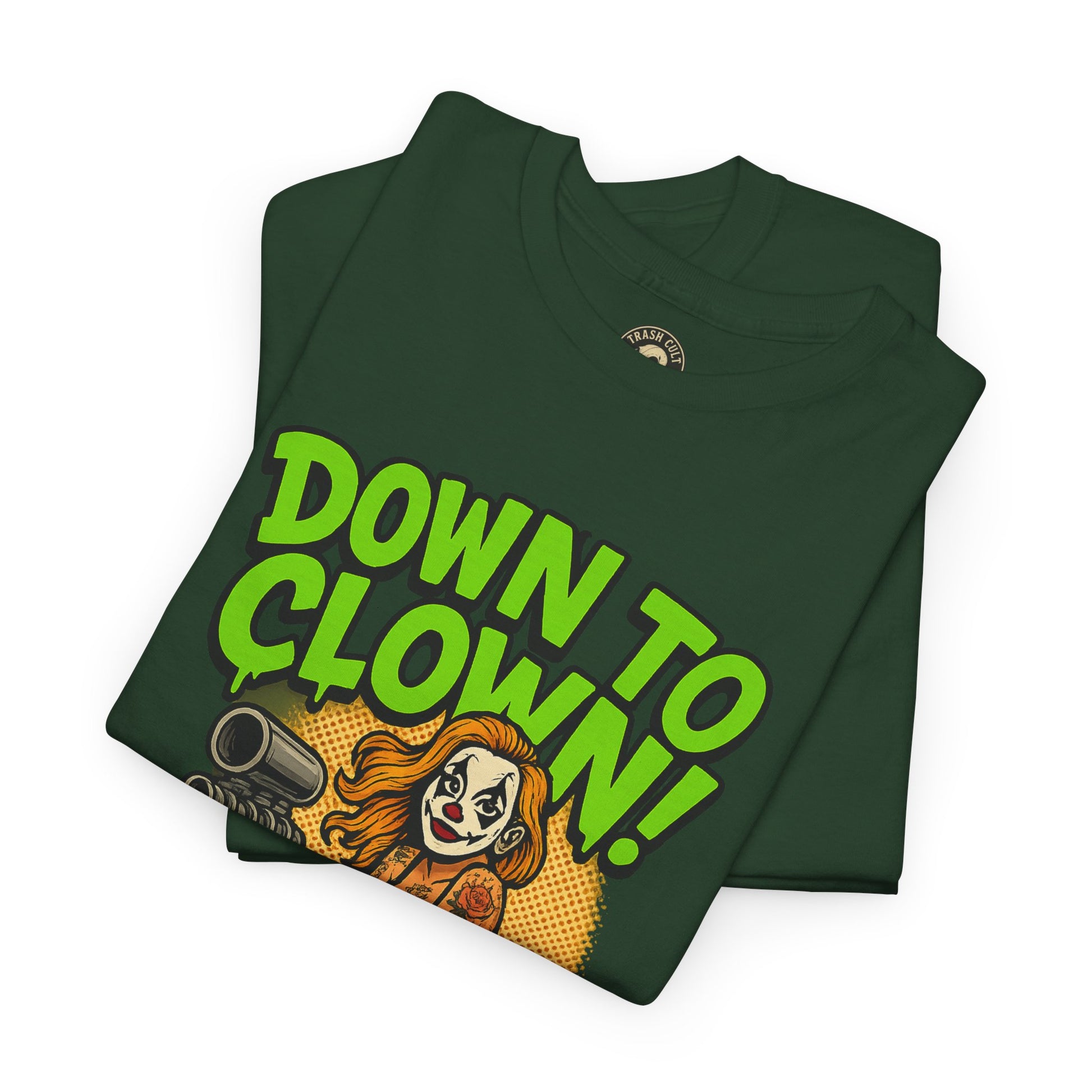 Unisex Graphic Tee | Down to Clown T-Shirt, Fun Statement Shirt, Casual Wear, Gift for Friends, Festivals, Halloween