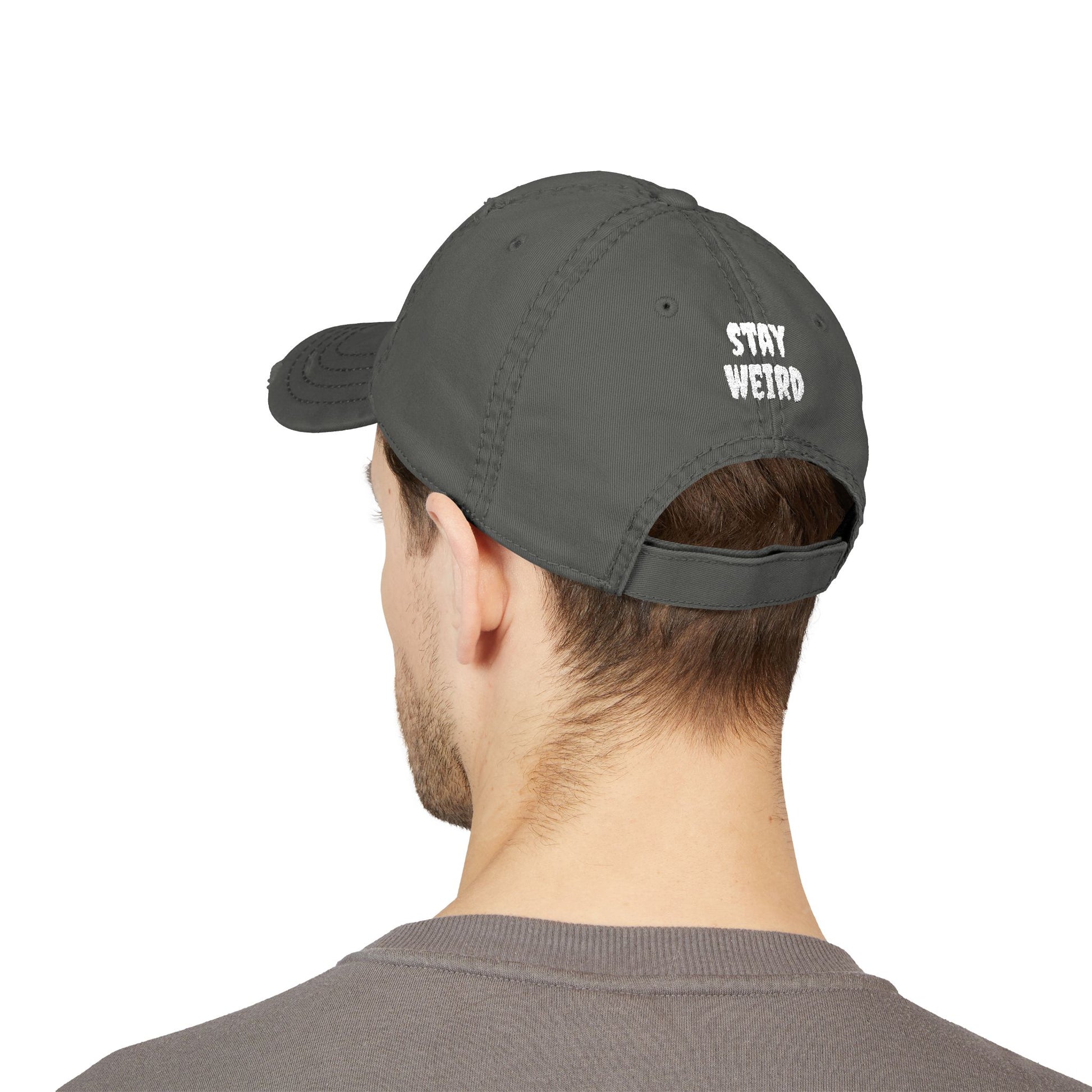 FERAL Distressed Dad Hat – Stay Weird Vintage Cap
