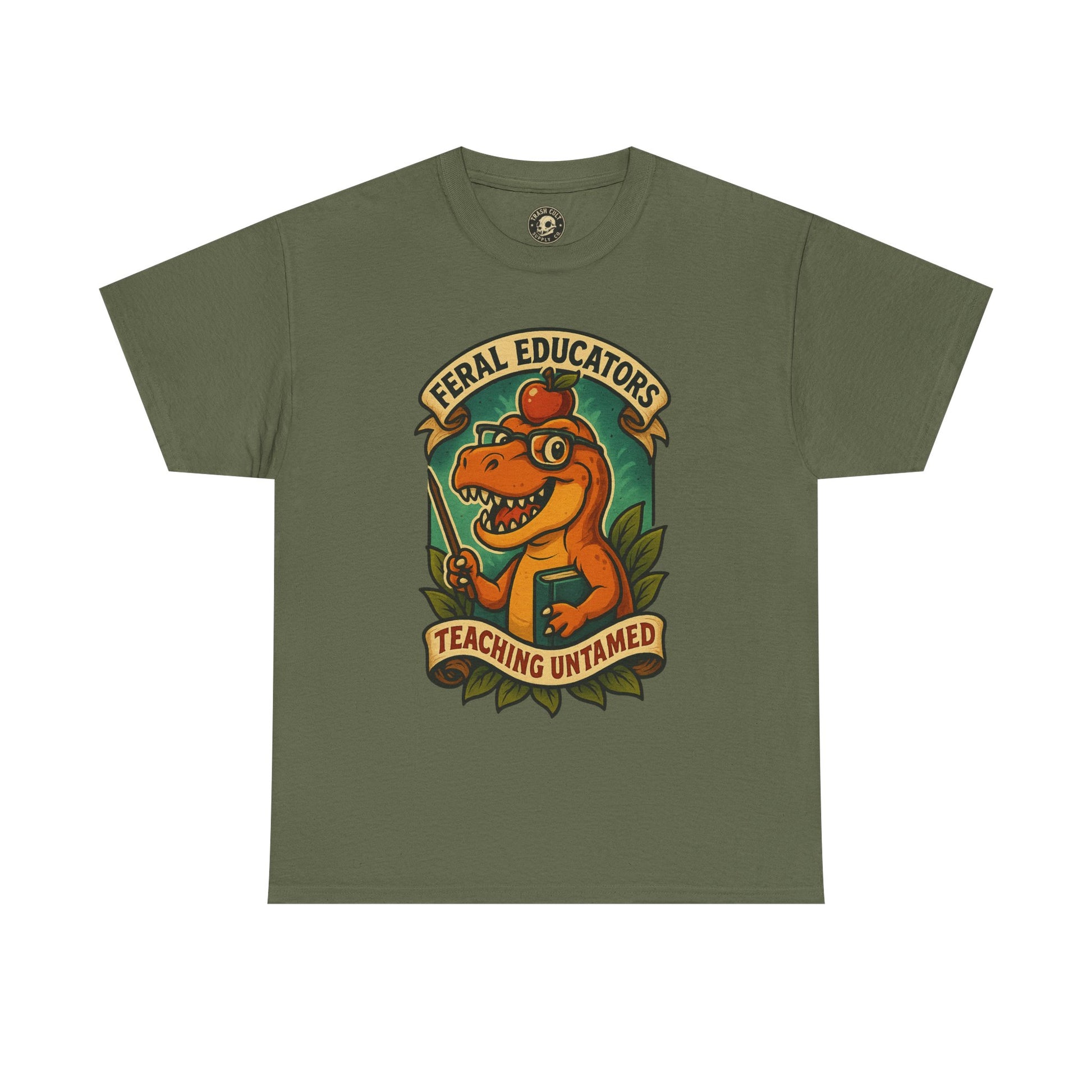 Feral Educators Tee, Fun Teacher Shirt, Unisex Cotton Tee, Gift for Educators, Classroom Apparel, Teacher Appreciation Day