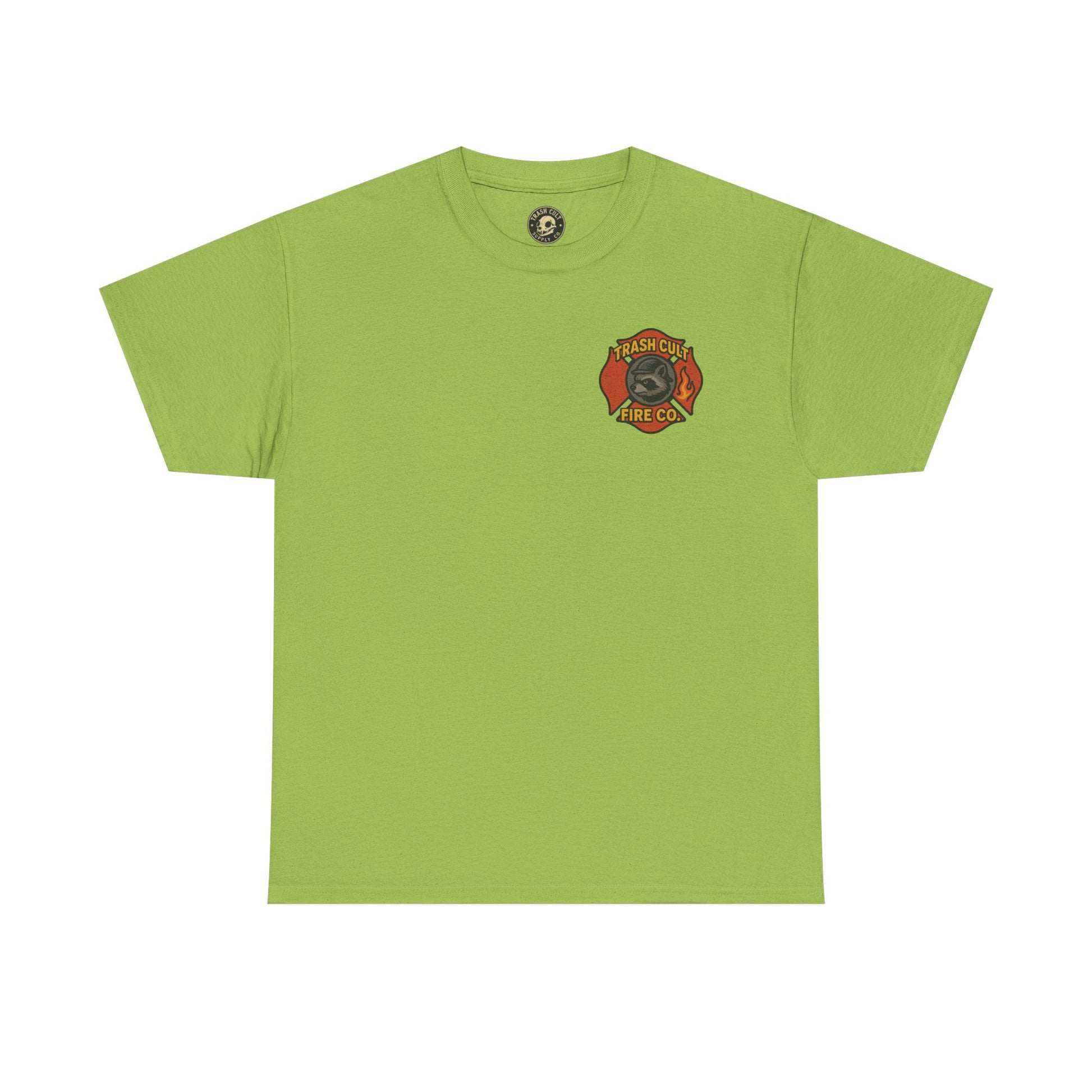 Trash Cult Fire Co. Unisex Tee - Quirky Raccoon Design, Fun Gift, Casual Wear, Firefighter Humor, Unique Apparel