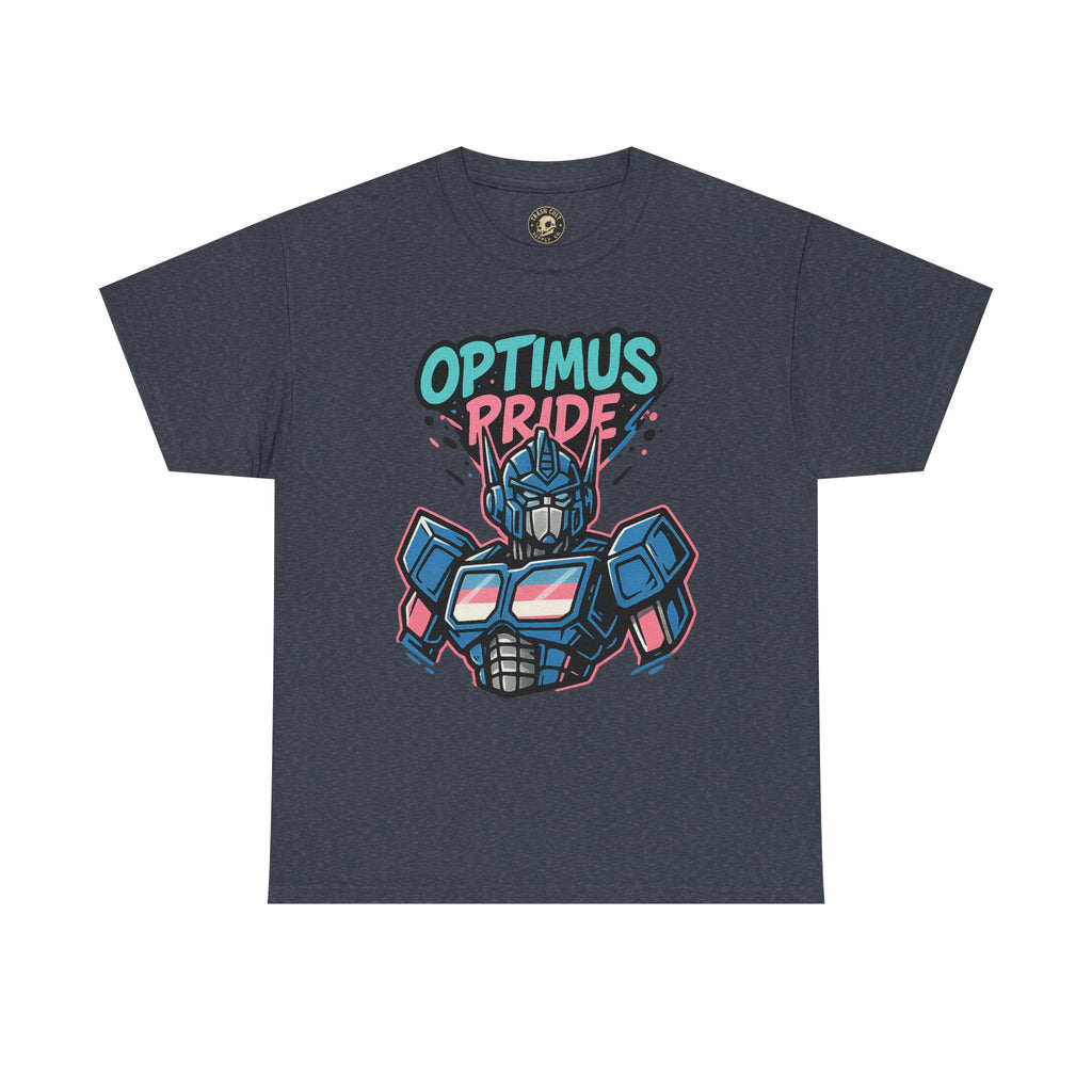 Optimus Pride T-Shirt – Trans Pride Robot Graphic Tee | Gildan 5000 Unisex Shirt