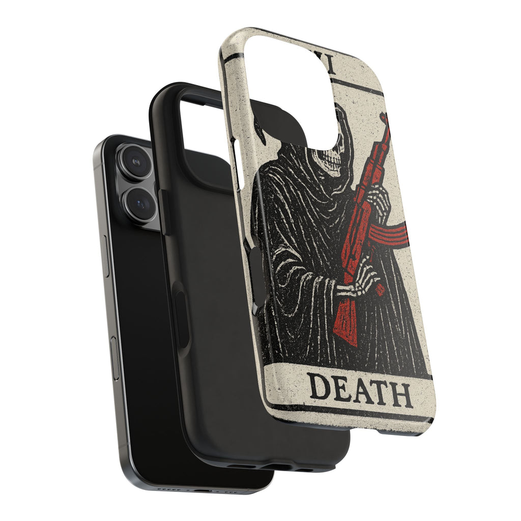 Grim Reaper Phone Case, Tough Phone Case for Gamers, Unique Smartphone Accessories, Halloween Decor, Death-Inspired Gift