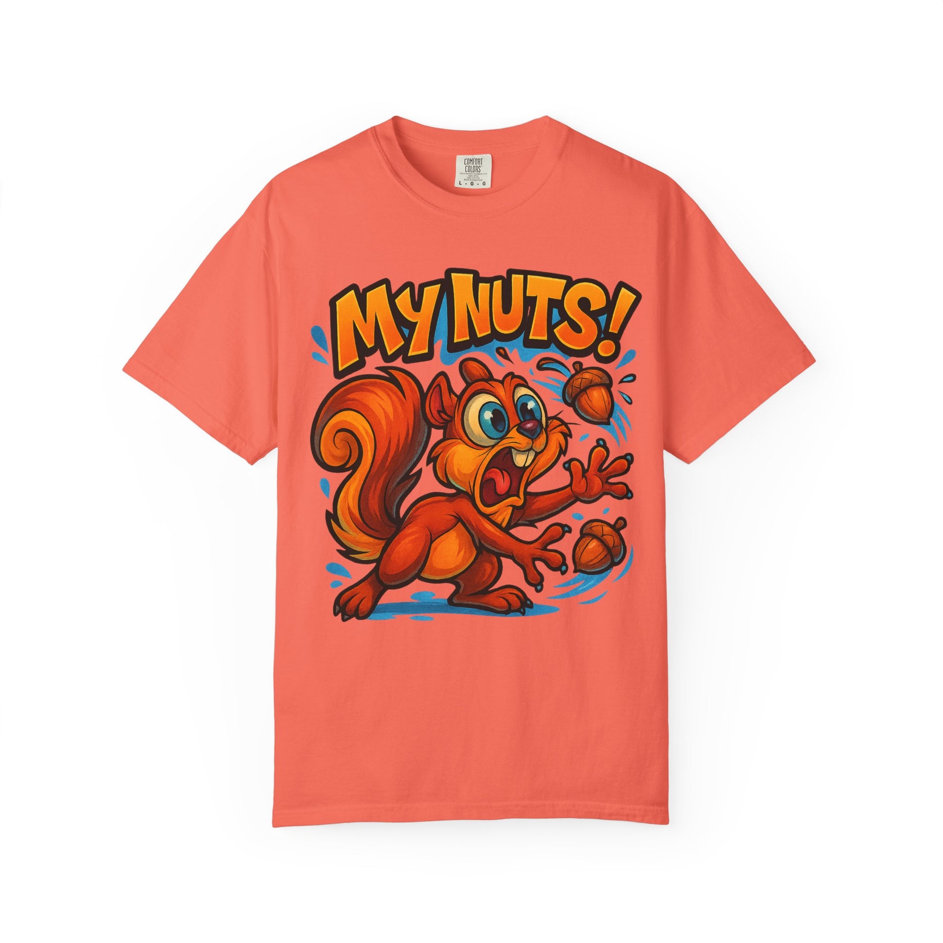 My Nuts! Squirrel Shirt – Funny New School Tattoo Style Tee | Gildan 5000