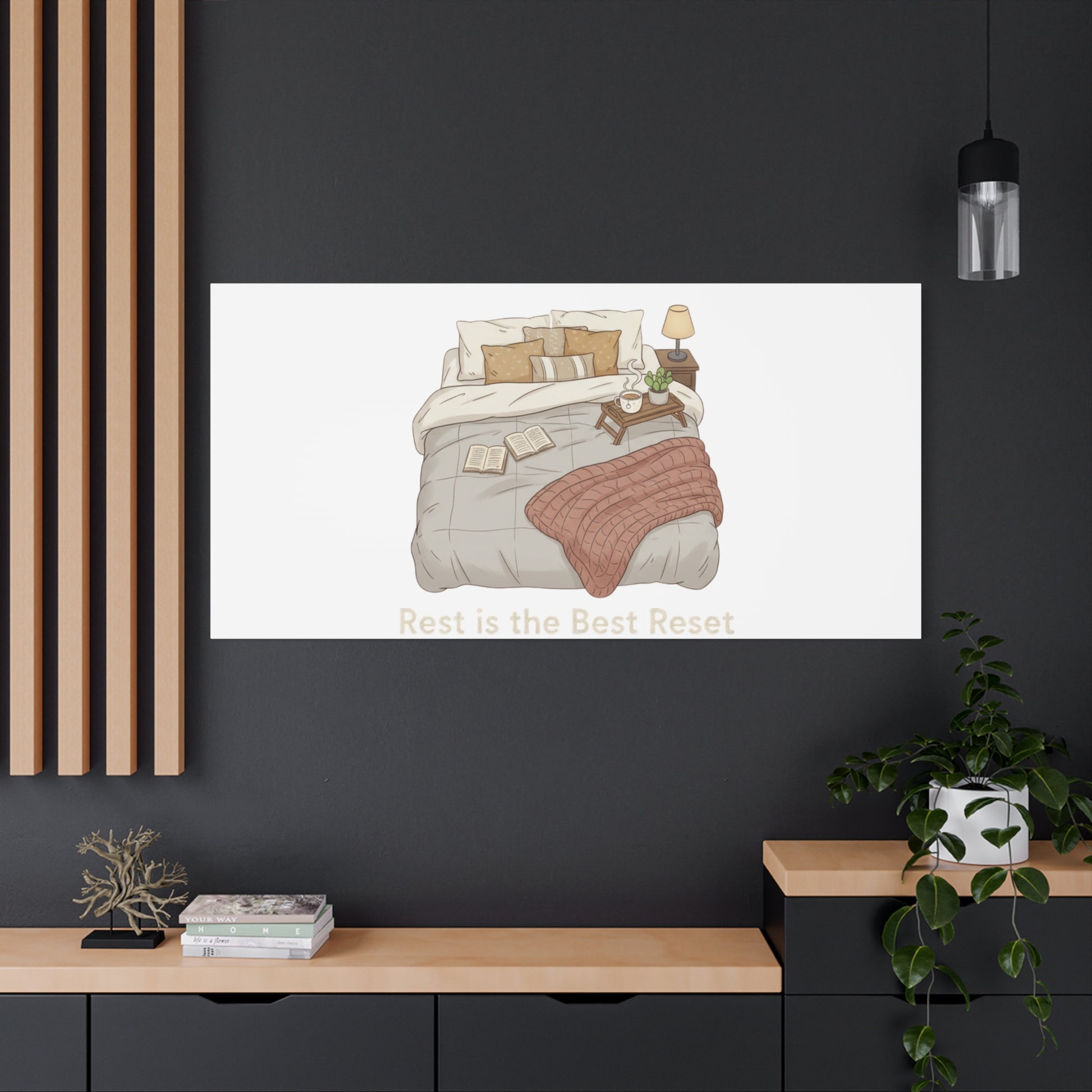 Rest is the Best Reset Canvas | sleepy humor, restful vibes