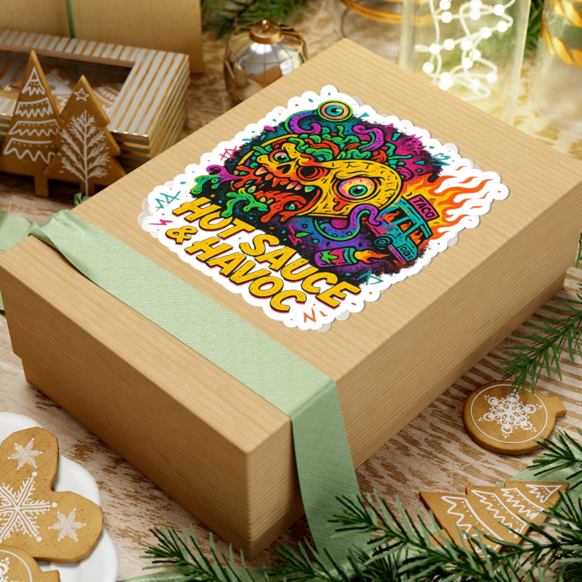Hot Sauce & Havoc – Limited Edition Kiss Cut Sticker | Illuminasty Drop