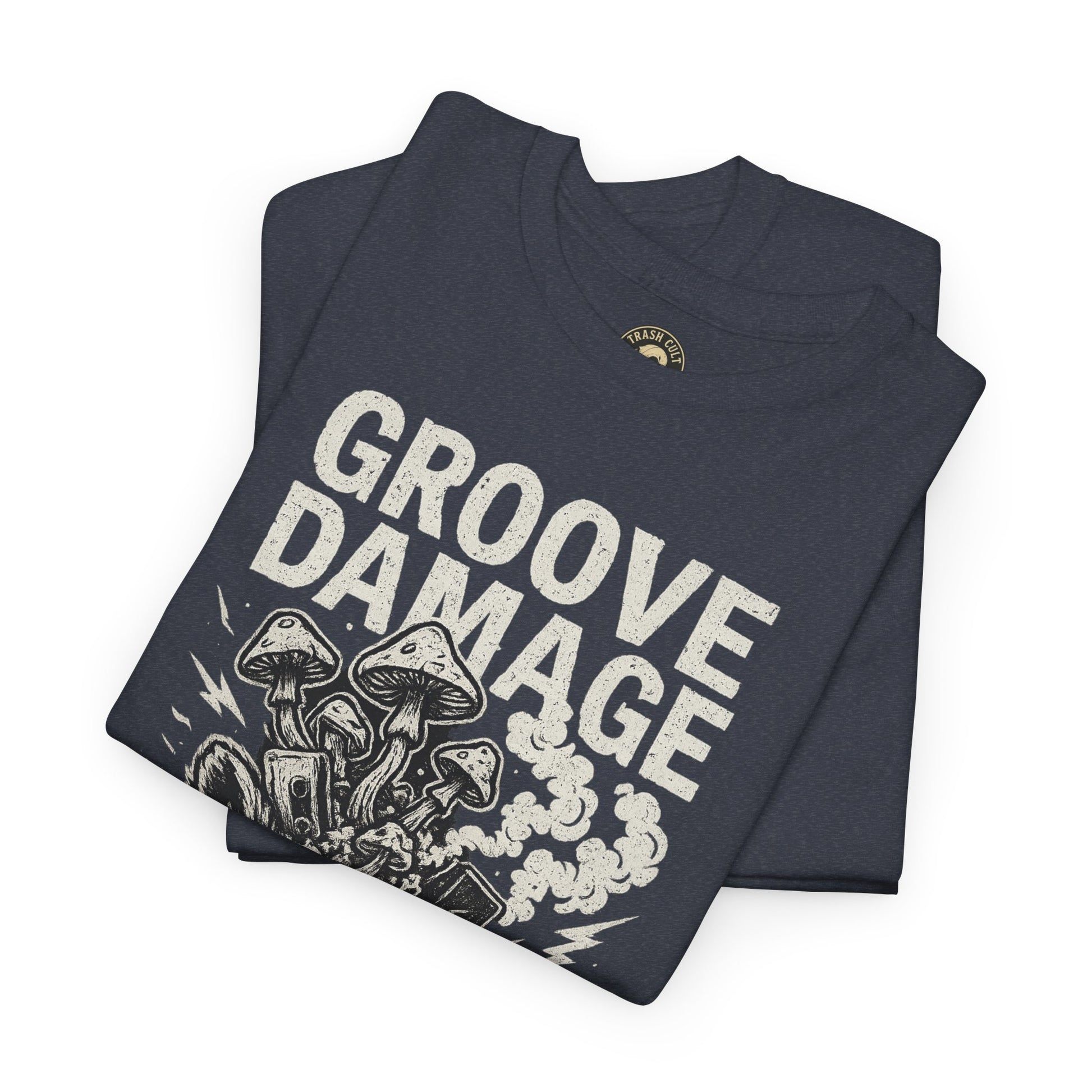 Groove Damage T-Shirt – A Proper Axe x Trash Cult Collab – Stoner Groove Punk Shirt