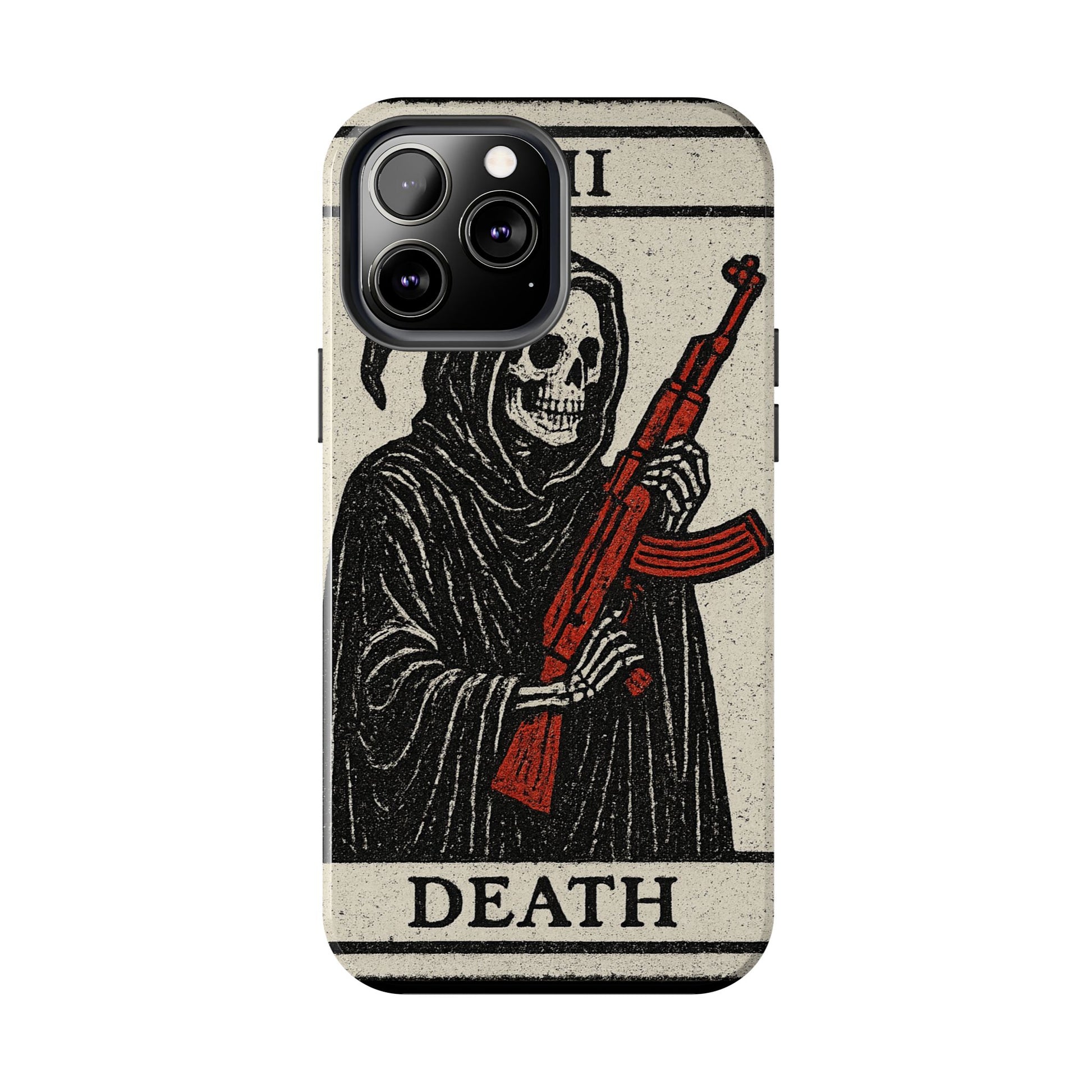 Grim Reaper Phone Case, Tough Phone Case for Gamers, Unique Smartphone Accessories, Halloween Decor, Death-Inspired Gift