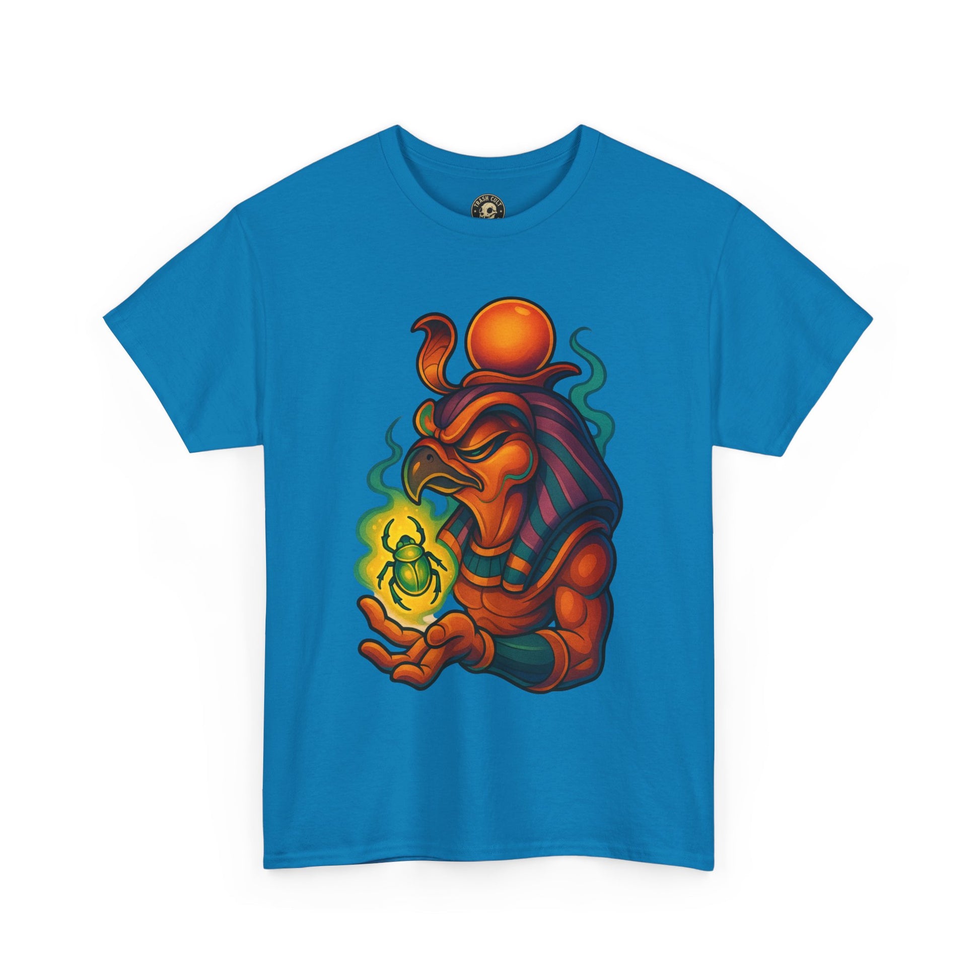 Mystical Guardian Unisex Heavy Cotton Tee, Graphic T-Shirt, Bohemian Style, Unique Fashion, Gift for Fans, Statement Tee