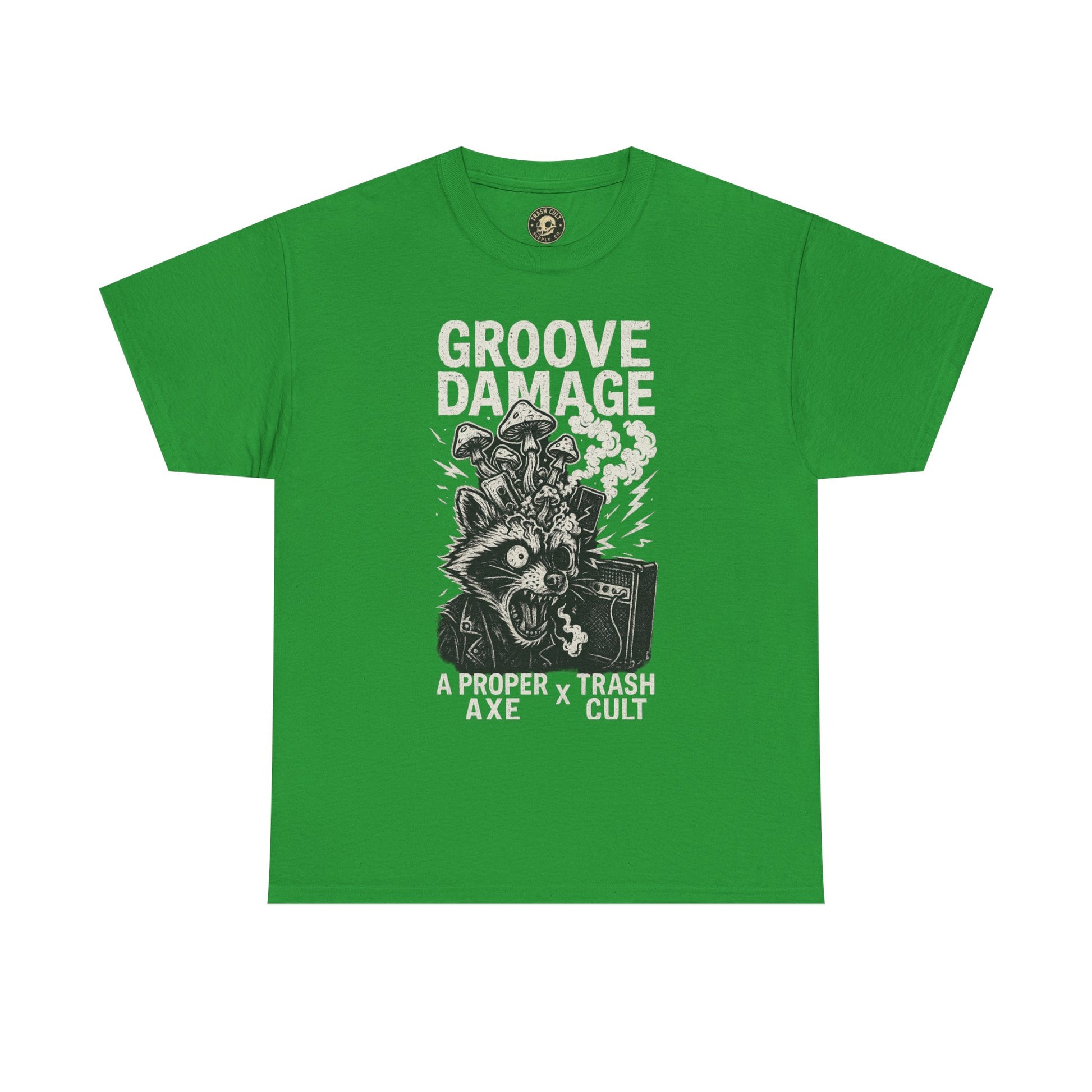 Groove Damage T-Shirt – A Proper Axe x Trash Cult Collab – Stoner Groove Punk Shirt
