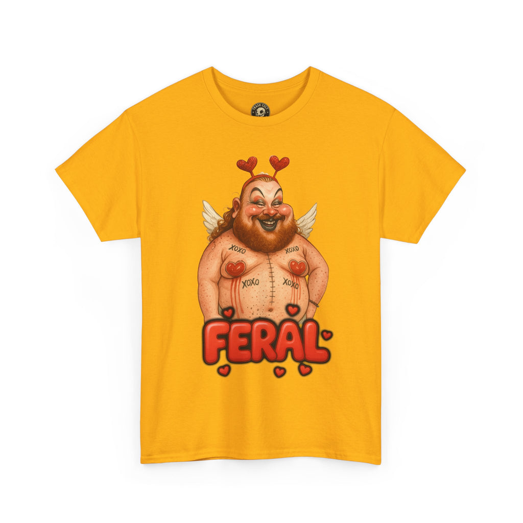 Feral Cupid Macabre Valentine Shirt | Fun Graphic Shirt, Quirky Gift, Casual Wear, Valentine's Apparel, Trendy Statement Top