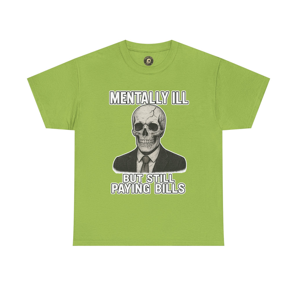 Mental Health Awareness Tee, Unisex Skull Shirt, Funny Graphic Tee, Quirky Casual Wear, Gifts for Friends, Halloween Apparel