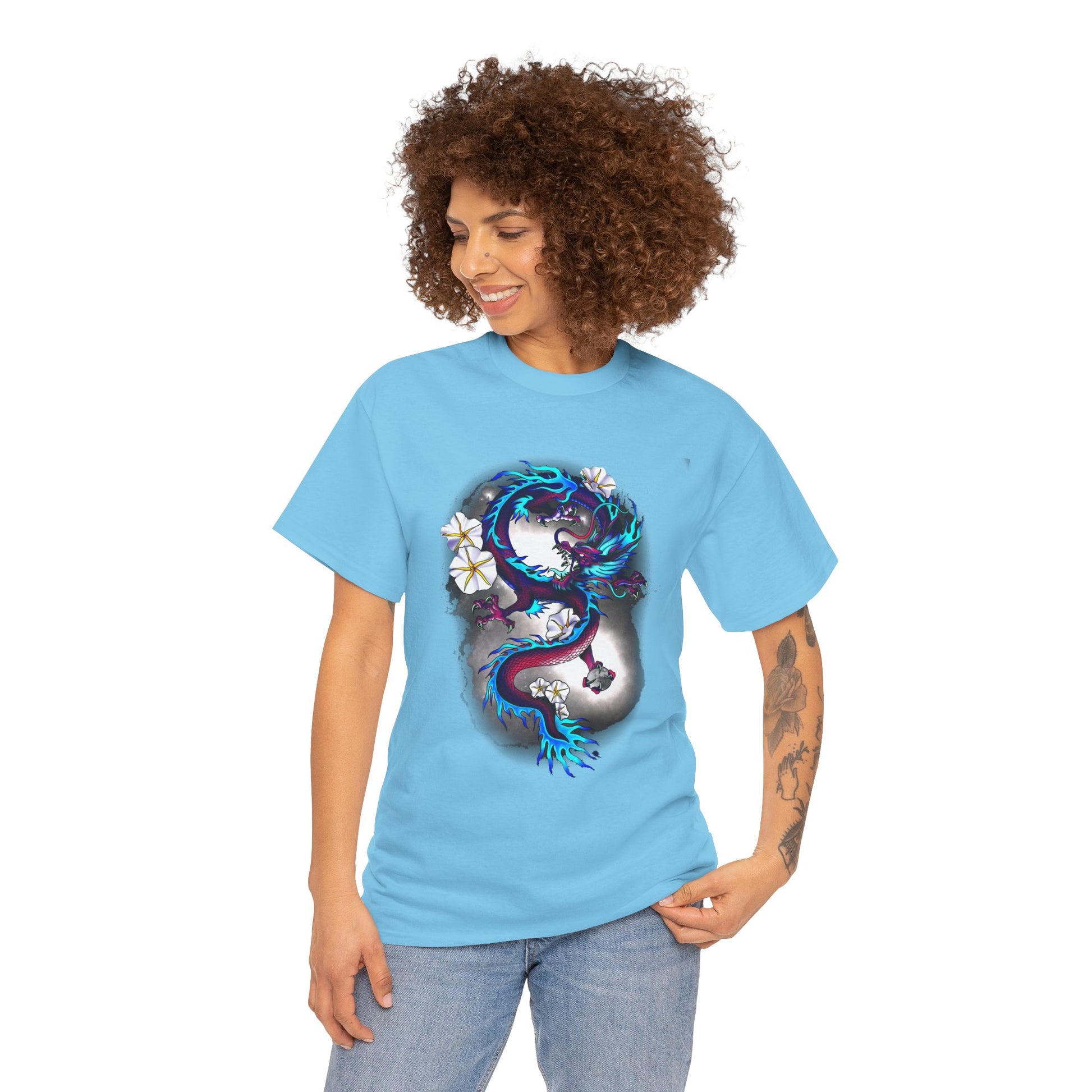 Electric Dragon Tattoo T-Shirt – Lara Davenport x Trash Cult Supply Co. Collab (Gildan 5000)