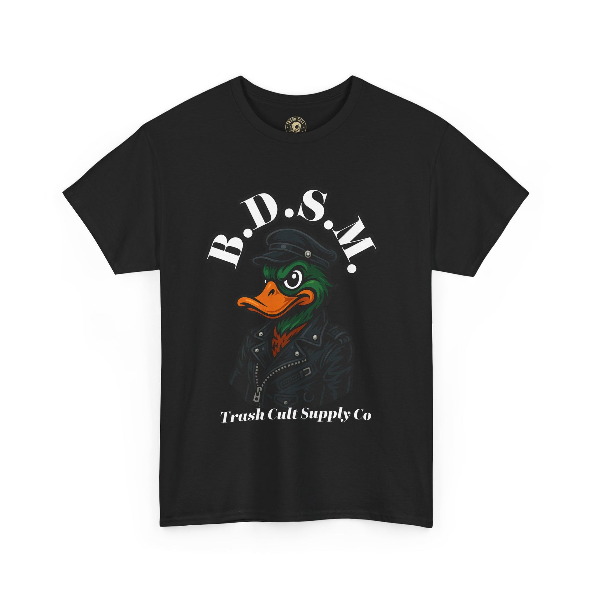 BDSM Mallard Duck Biker Shirt – Funny Biker Duck Tee on Gildan 5000