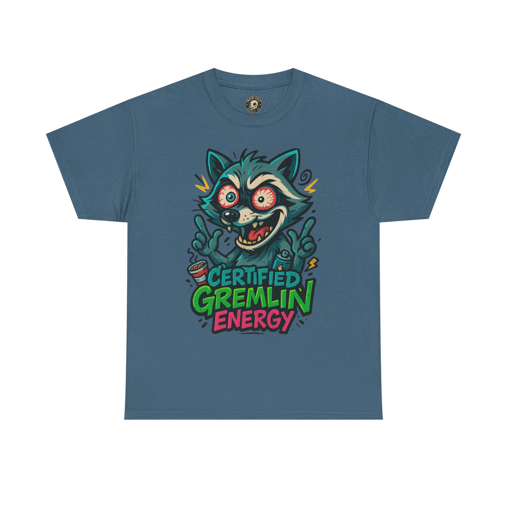 Certified Gremlin Energy Tee – ADHD Raccoon Shirt, Funny Unisex T-Shirt, Graffiti Style Gift for Goblins & Night Owls
