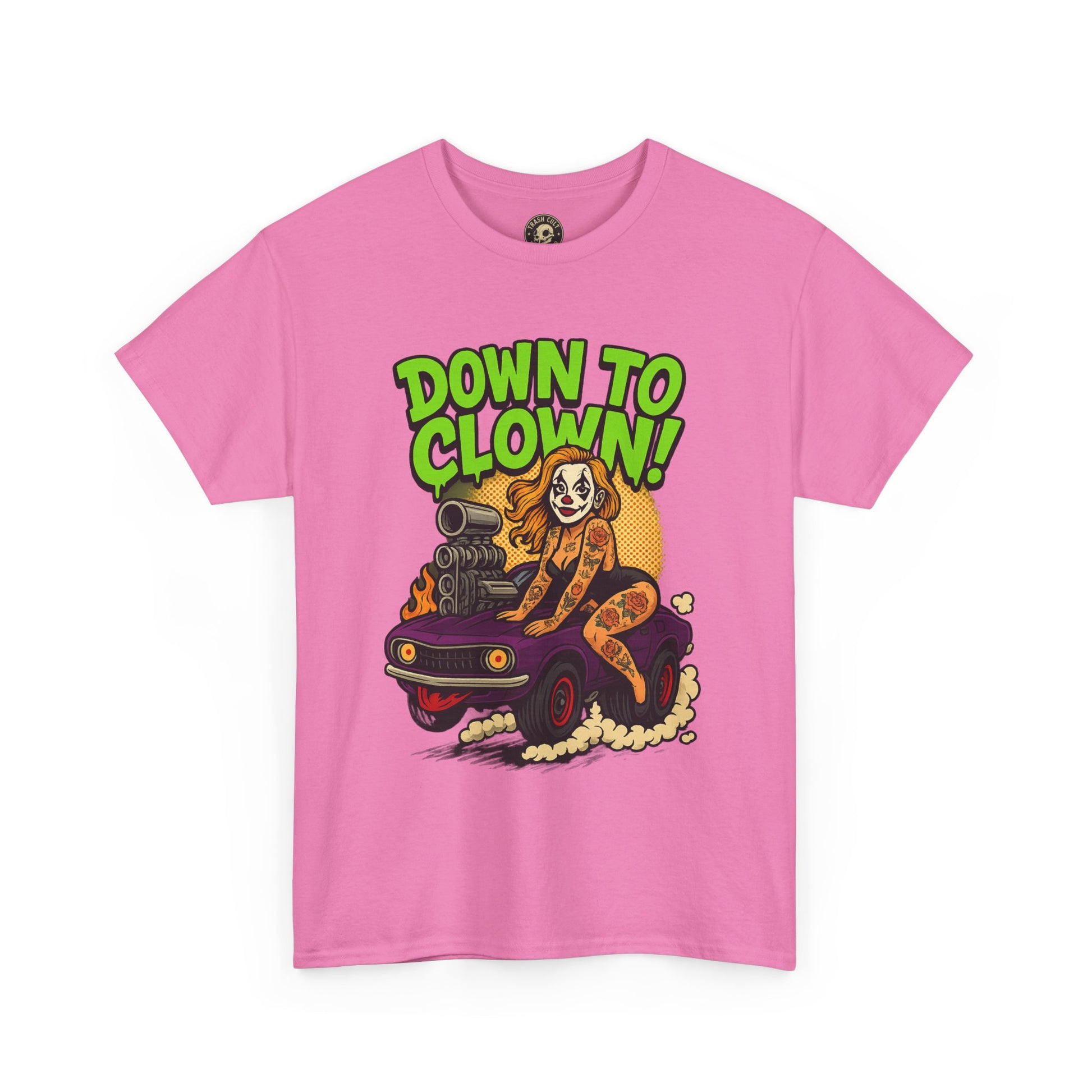 Unisex Graphic Tee | Down to Clown T-Shirt, Fun Statement Shirt, Casual Wear, Gift for Friends, Festivals, Halloween