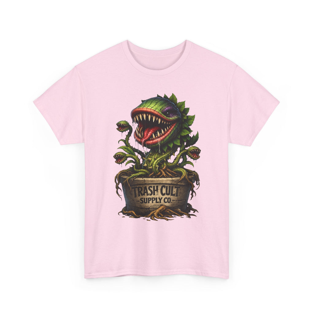 Carnivorous Plant Graphic Tee — "Trash Cult Supply Co." Potted Monster Shirt
