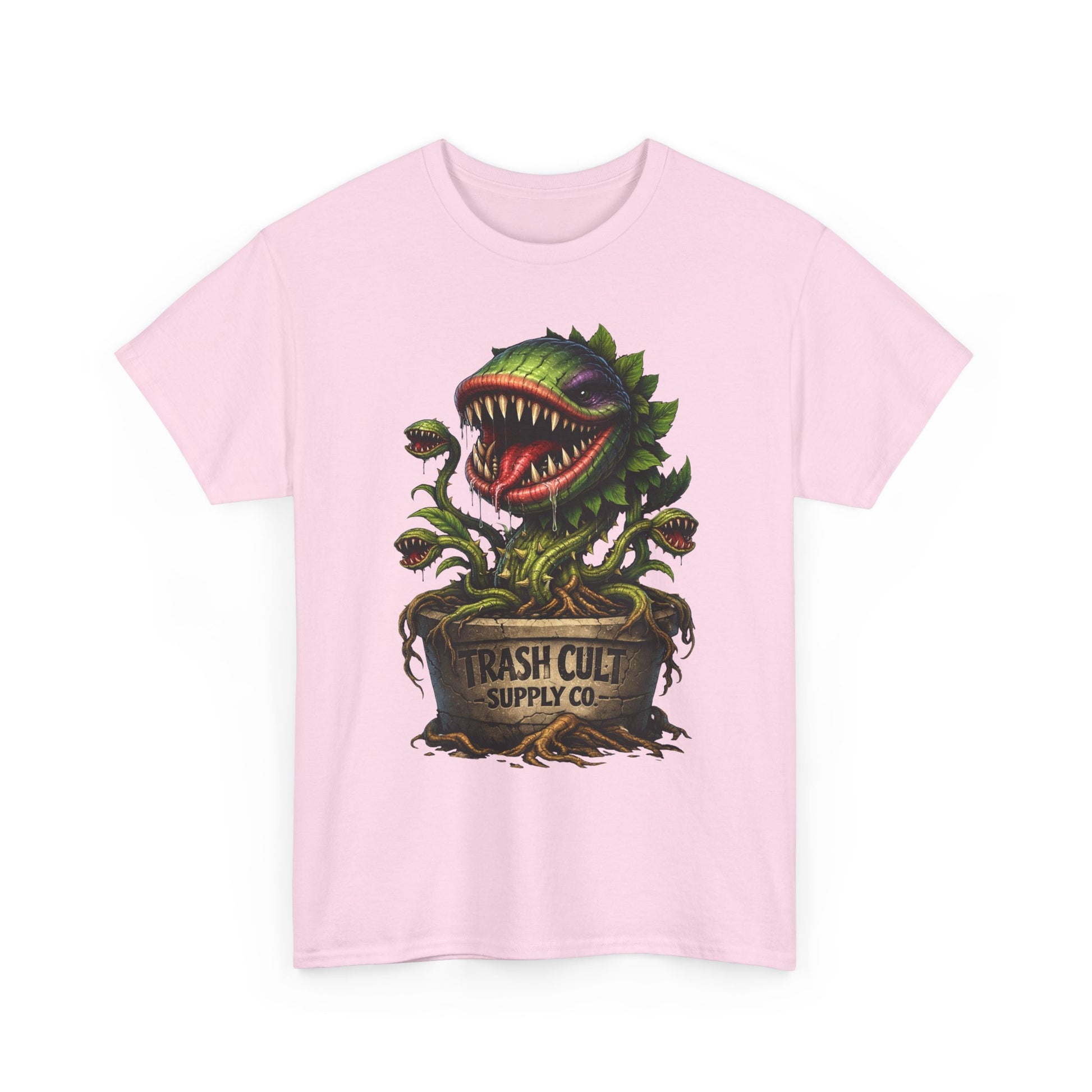 Carnivorous Plant Graphic Tee — "Trash Cult Supply Co." Potted Monster Shirt