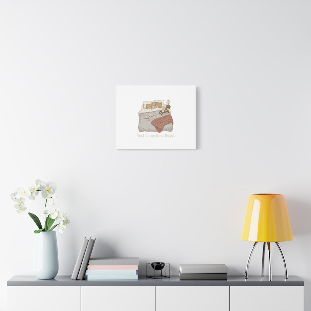 Rest is the Best Reset Canvas | sleepy humor, restful vibes