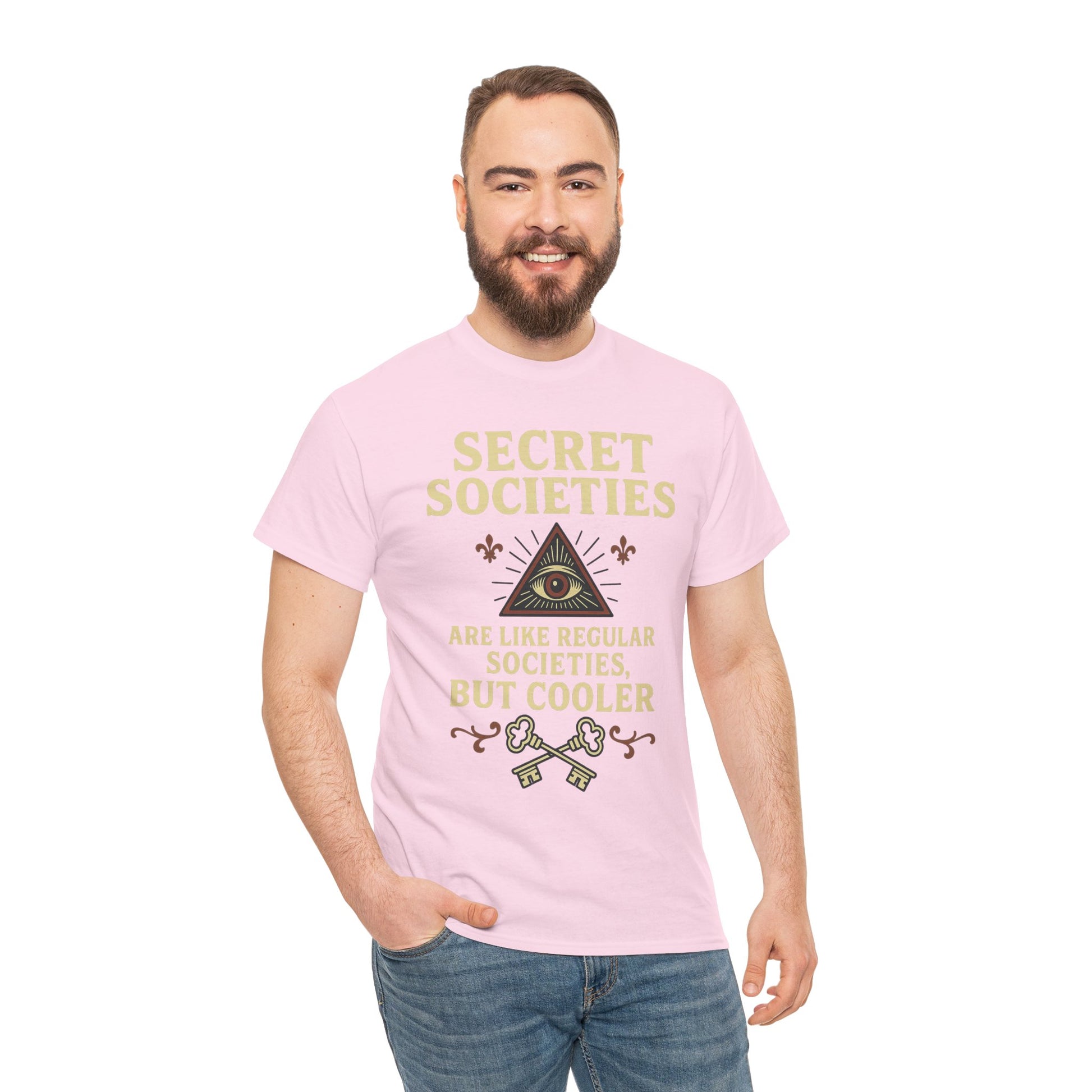 Secret Societies Shirt – Illuminati Eye Graphic Tee – Gildan 5000 Soft Cotton – Trash Cult Vintage Design