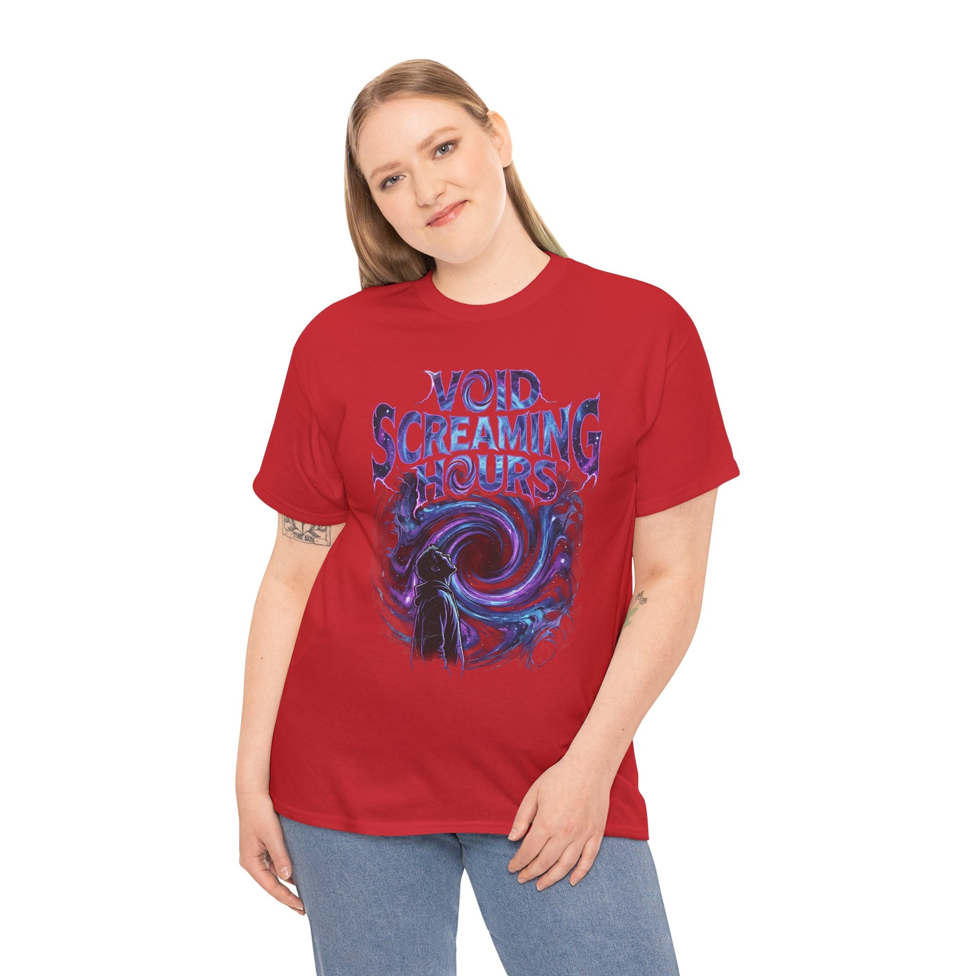 Void Screaming Hours Tee — Gothic Cosmic Horror T‑Shirt