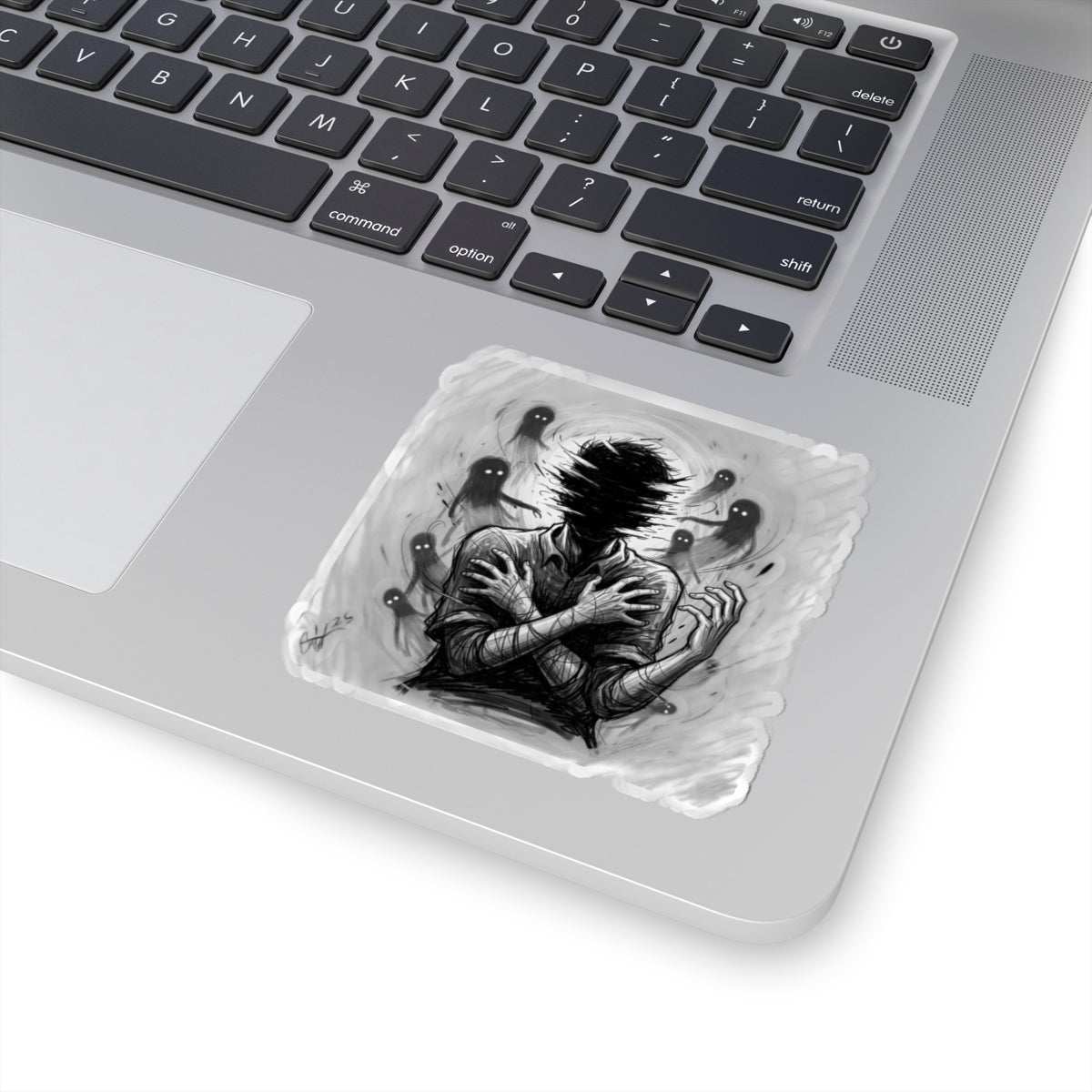 Xian Allen x Trash Cult Sticker – “Don’t Let Them In” | Haunted Ghost Spiral Kiss Cut Decal