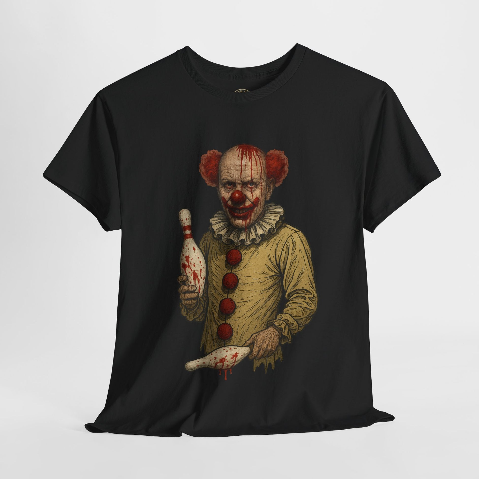 Spooky Clown Unisex Tee | Horror Fan Shirt, Halloween Costume, Graphic Tee, Horror Movie Merchandise, Unique Gift