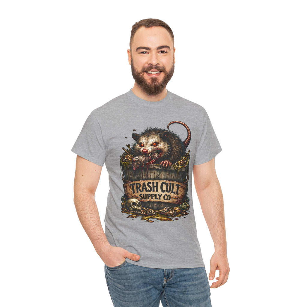 Opossum Trash Cult Tee — Vintage Grunge Wildlife Graphic T-Shirt