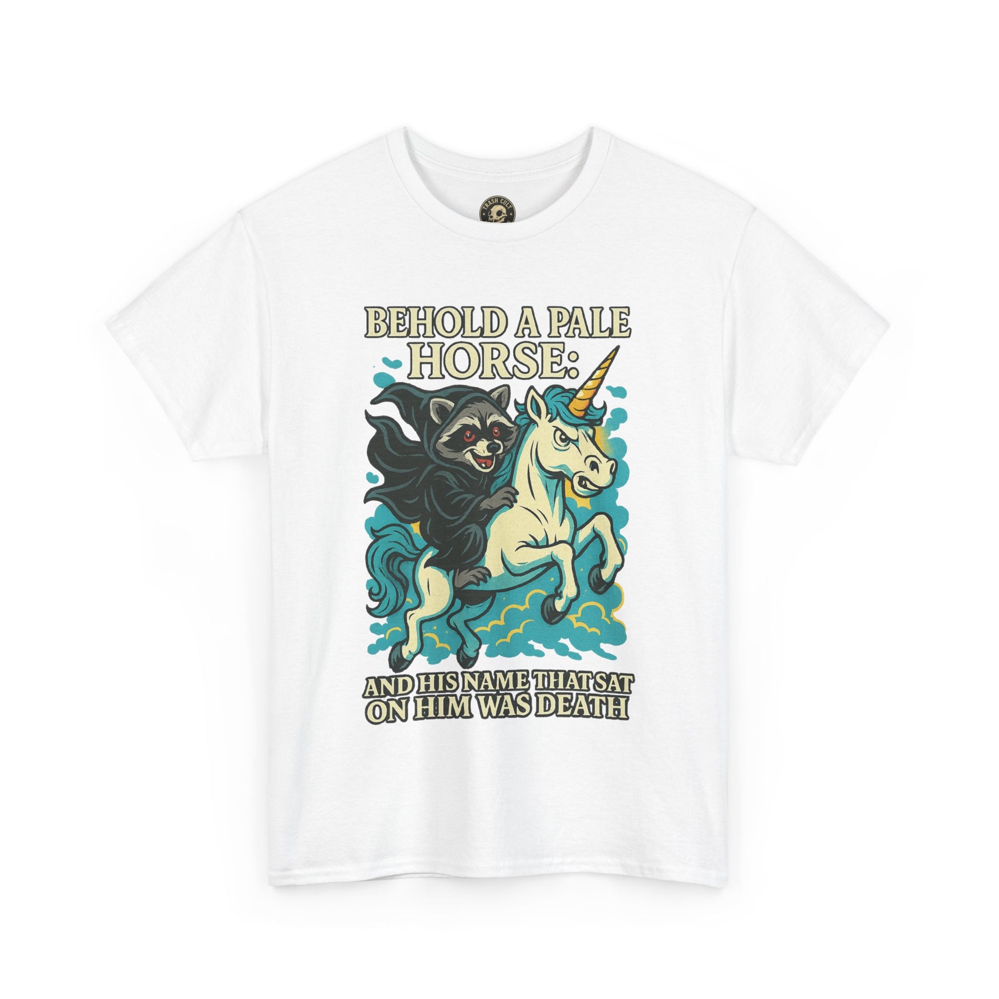 Behold a Pale Horse – Raccoon of Death Shirt | Gildan 5000 Unisex Tee