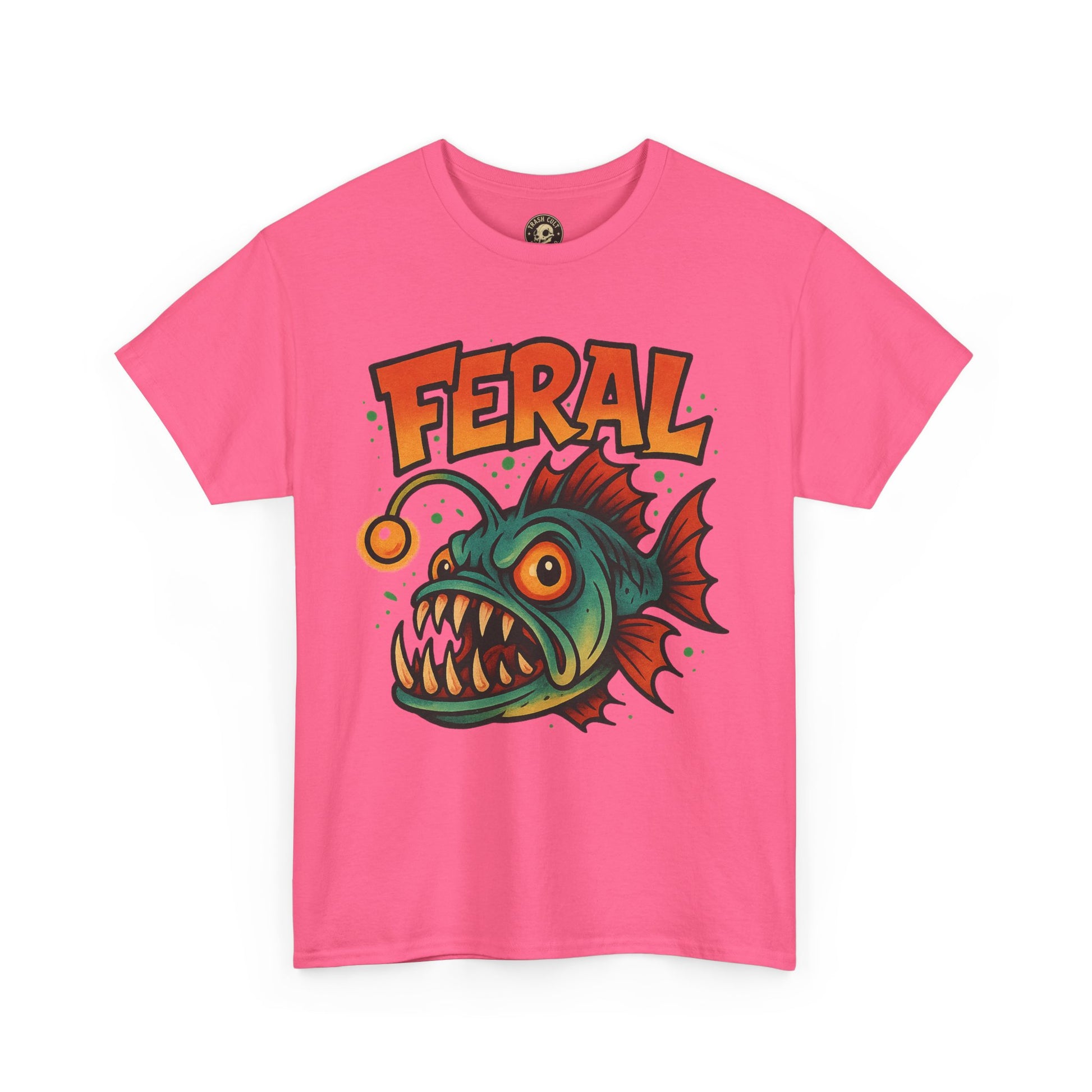 Feral Graphic Tee, Unisex Heavy Cotton Shirt, Edgy Apparel for Art Lovers, Perfect for Gifts and Casual Wear, Streetwear Fashion
