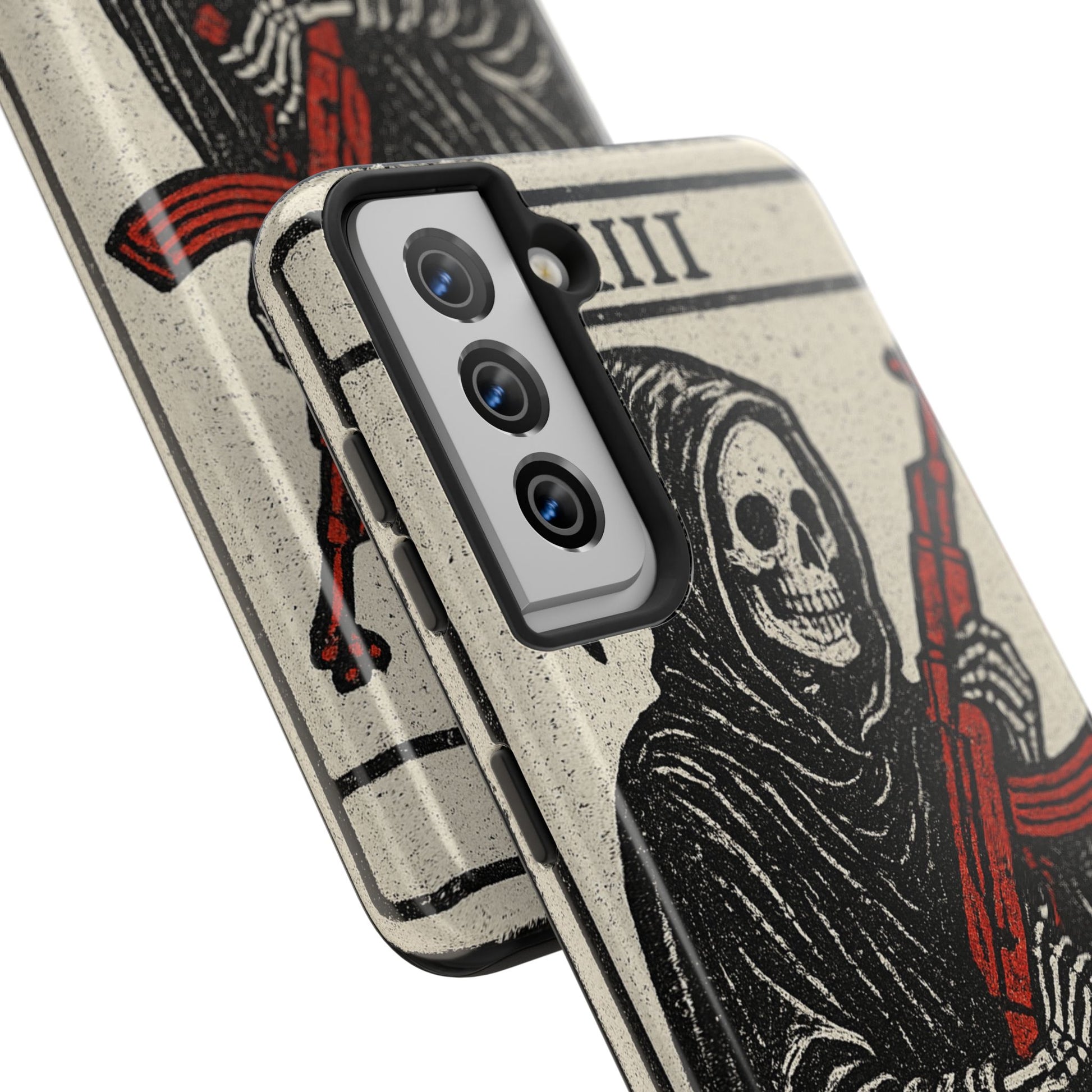 Grim Reaper Phone Case, Tough Phone Case for Gamers, Unique Smartphone Accessories, Halloween Decor, Death-Inspired Gift