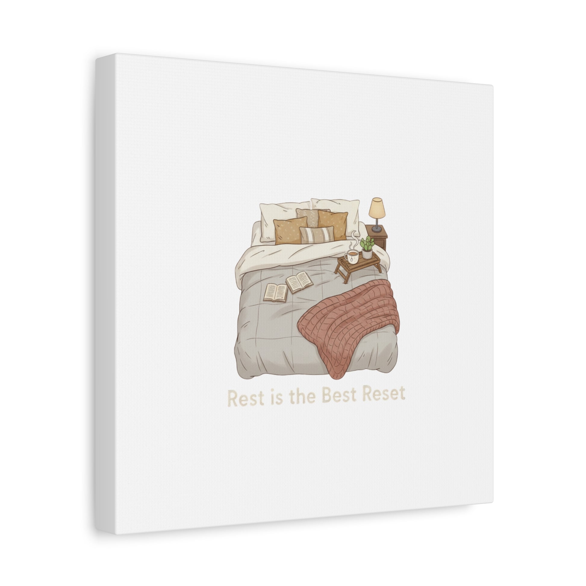 Rest is the Best Reset Canvas | sleepy humor, restful vibes