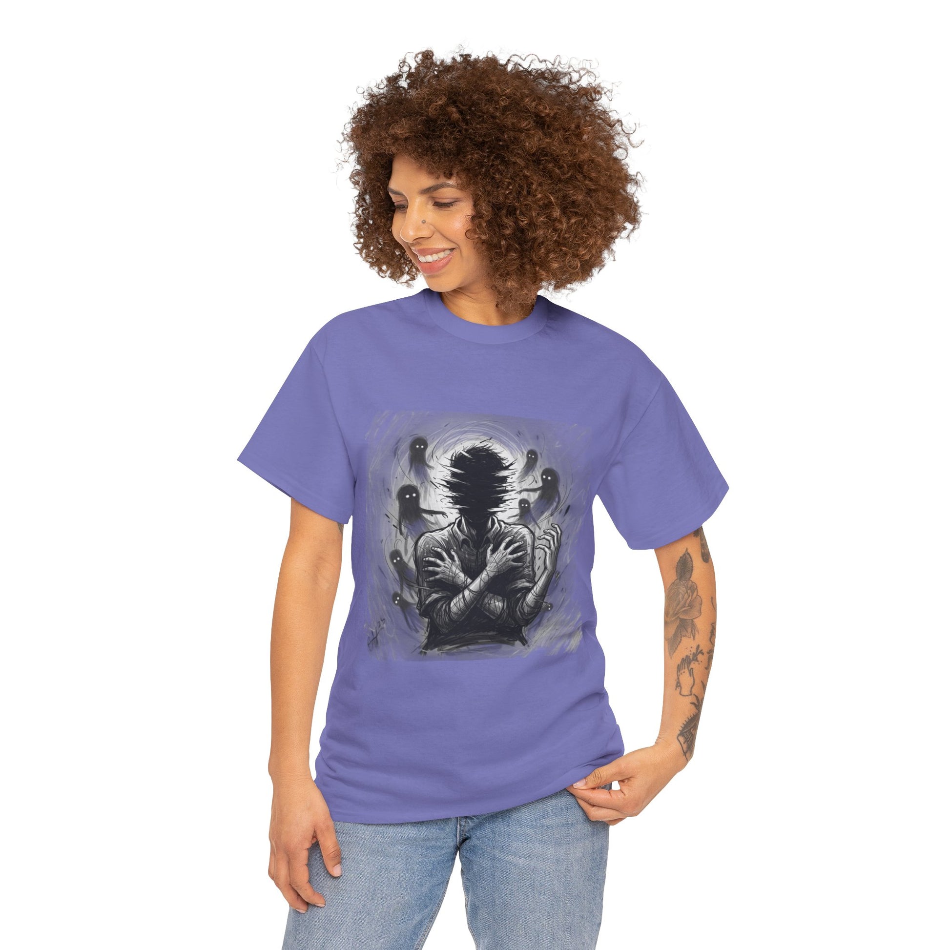 Xian Allen x Trash Cult Shirt – “Don’t Let Them In” | Ghost Spiral Emotional Horror Tee
