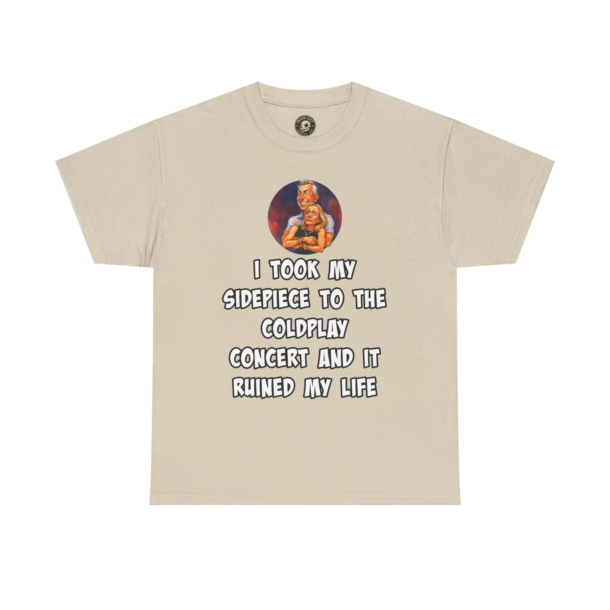Funny CEO Concert Shirt – “I Took My Sidepiece to the Coldplay Concert” Meme Tee – Gildan 5000