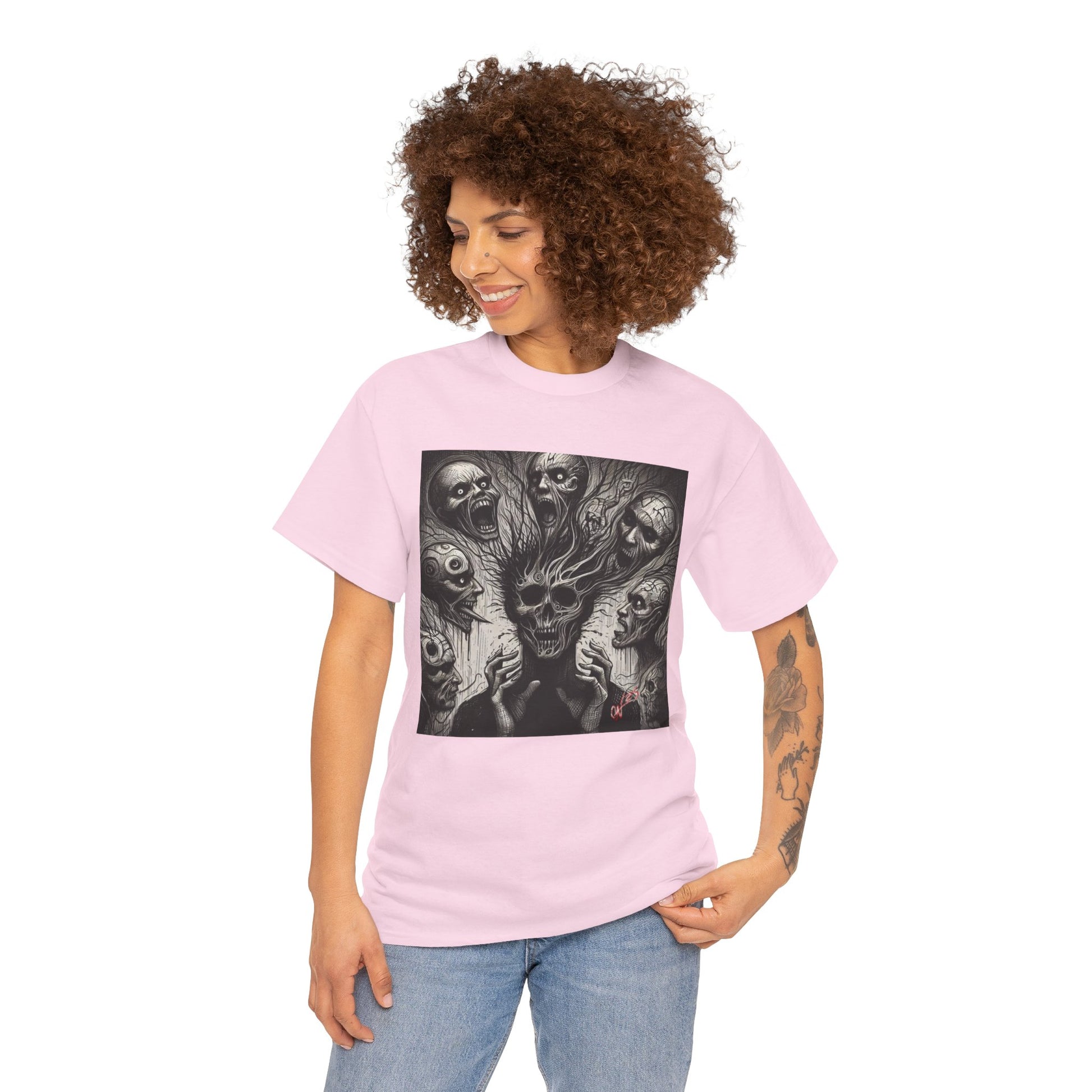 Xian Allen x Trash Cult Shirt – “Voices in the Void” | Horror Skull Scream T-Shirt