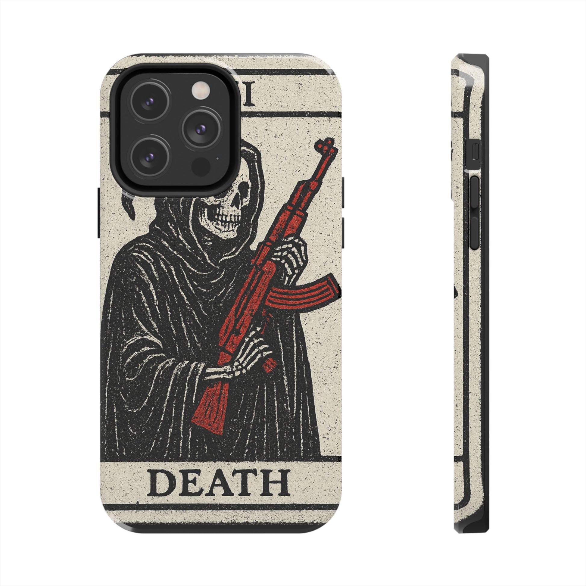 Grim Reaper Phone Case, Tough Phone Case for Gamers, Unique Smartphone Accessories, Halloween Decor, Death-Inspired Gift