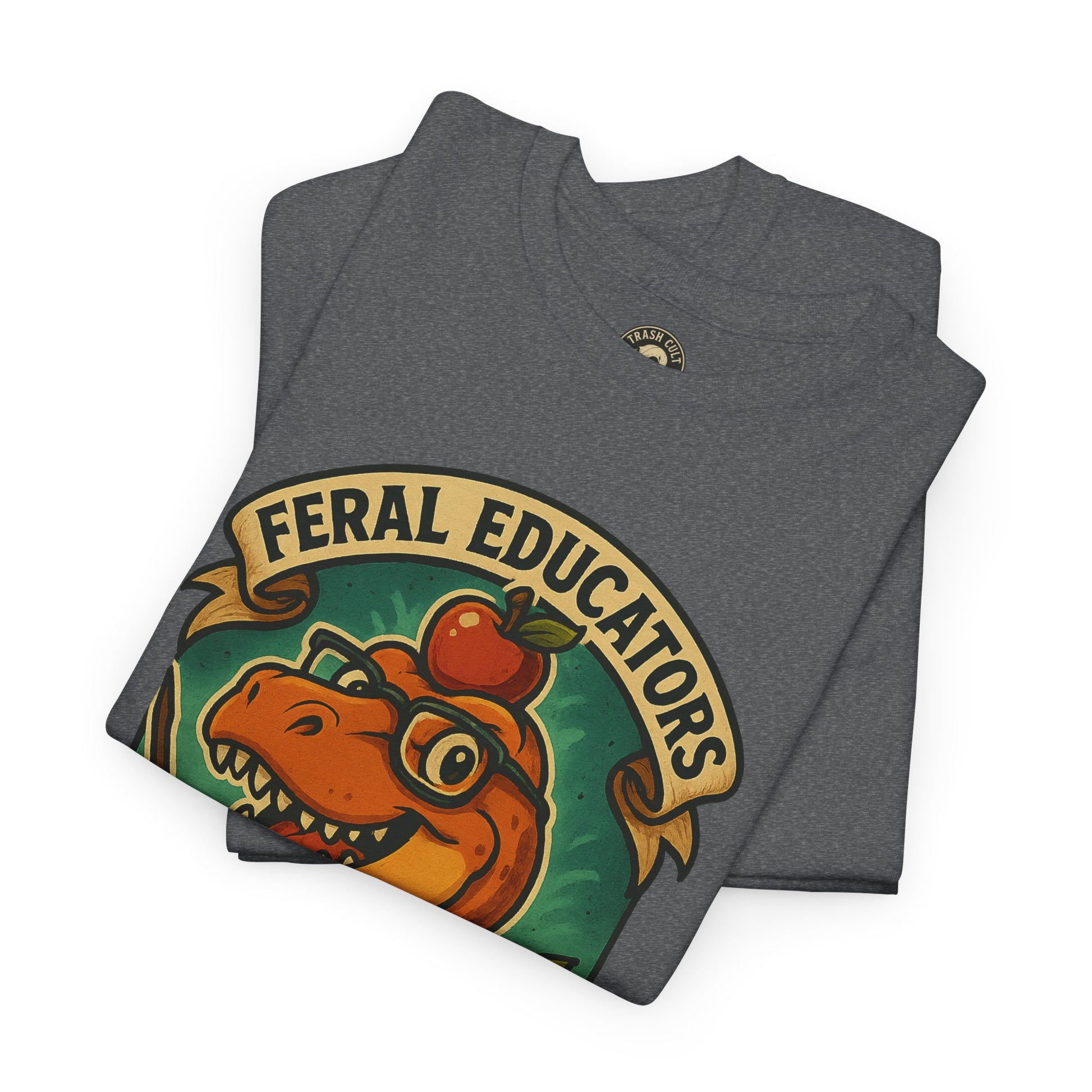 Feral Educators Tee, Fun Teacher Shirt, Unisex Cotton Tee, Gift for Educators, Classroom Apparel, Teacher Appreciation Day