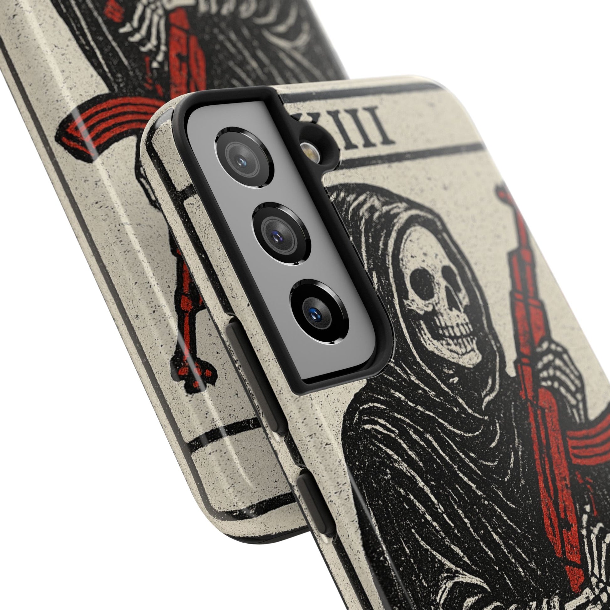 Grim Reaper Phone Case, Tough Phone Case for Gamers, Unique Smartphone Accessories, Halloween Decor, Death-Inspired Gift