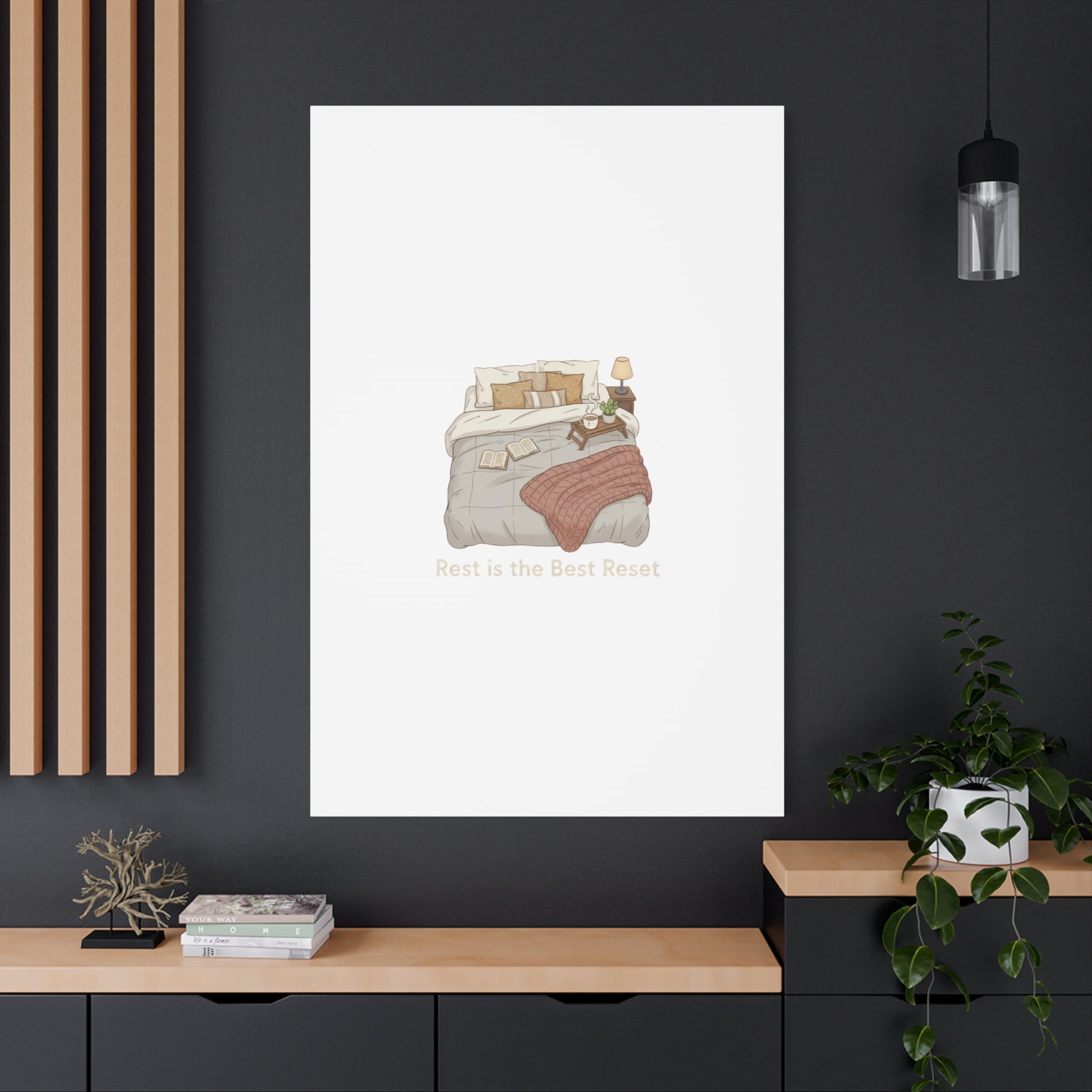 Rest is the Best Reset Canvas | sleepy humor, restful vibes